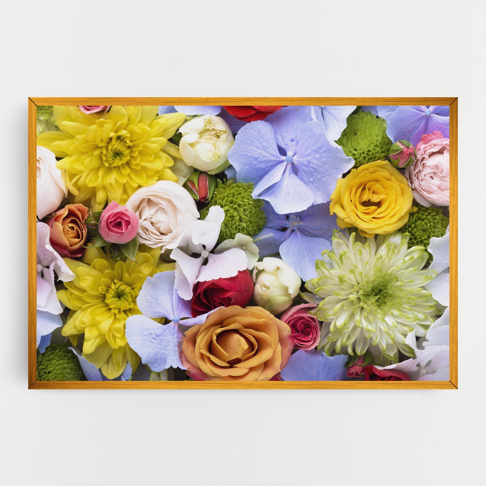 Tablou Canvas Color Mix Flower Bouquet mockup 0