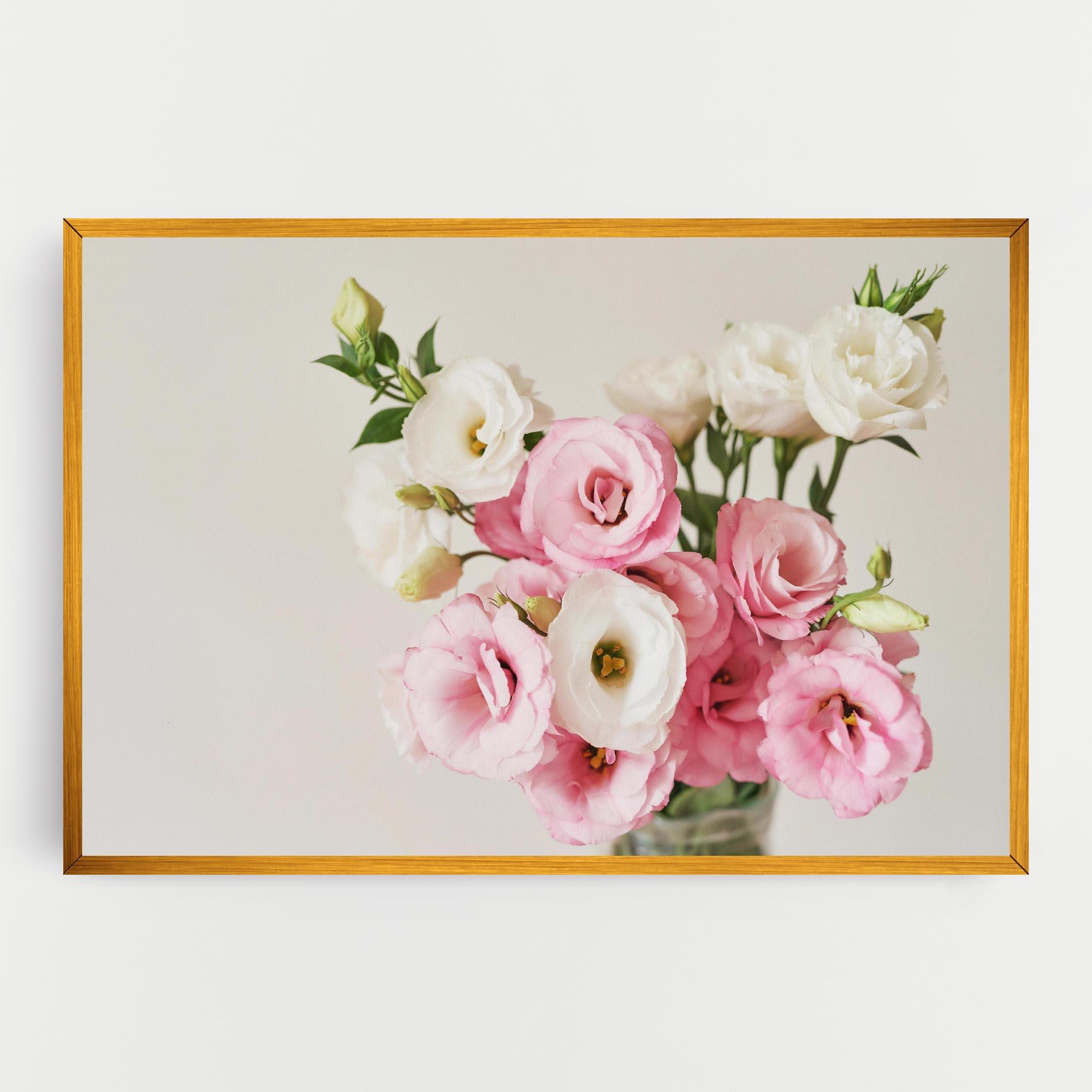 Tablou Canvas Cute Pink Flowers mockup 0