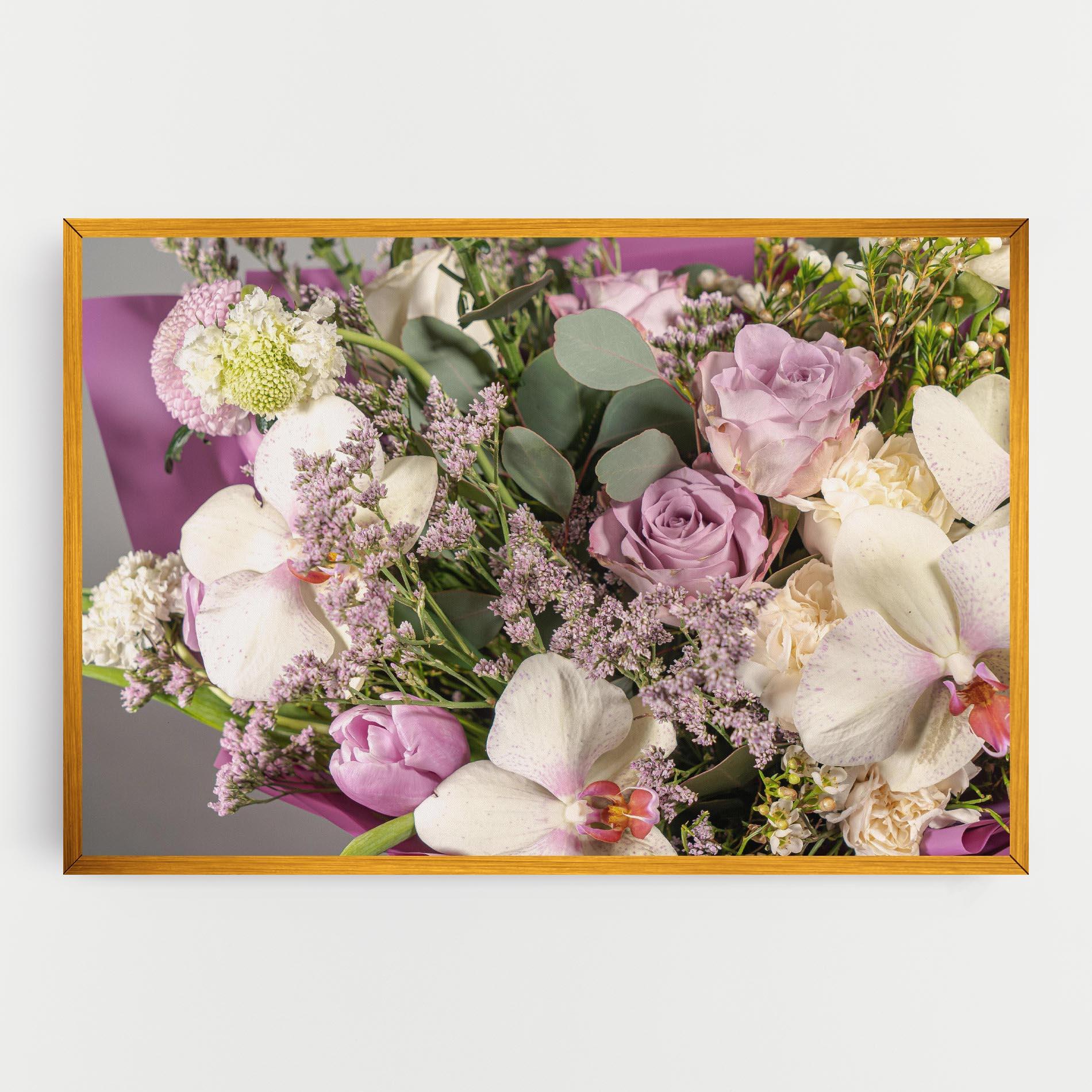 Tablou Canvas Cute Purple Bouquet mockup 0