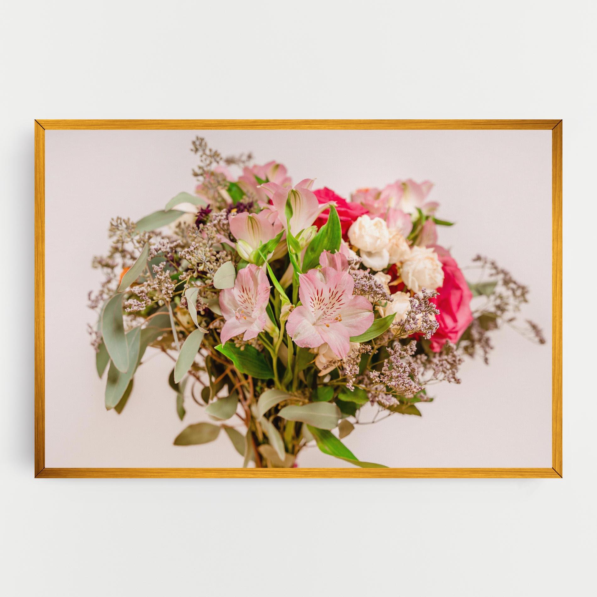 Tablou Canvas Girly Pink Bouquet mockup 0