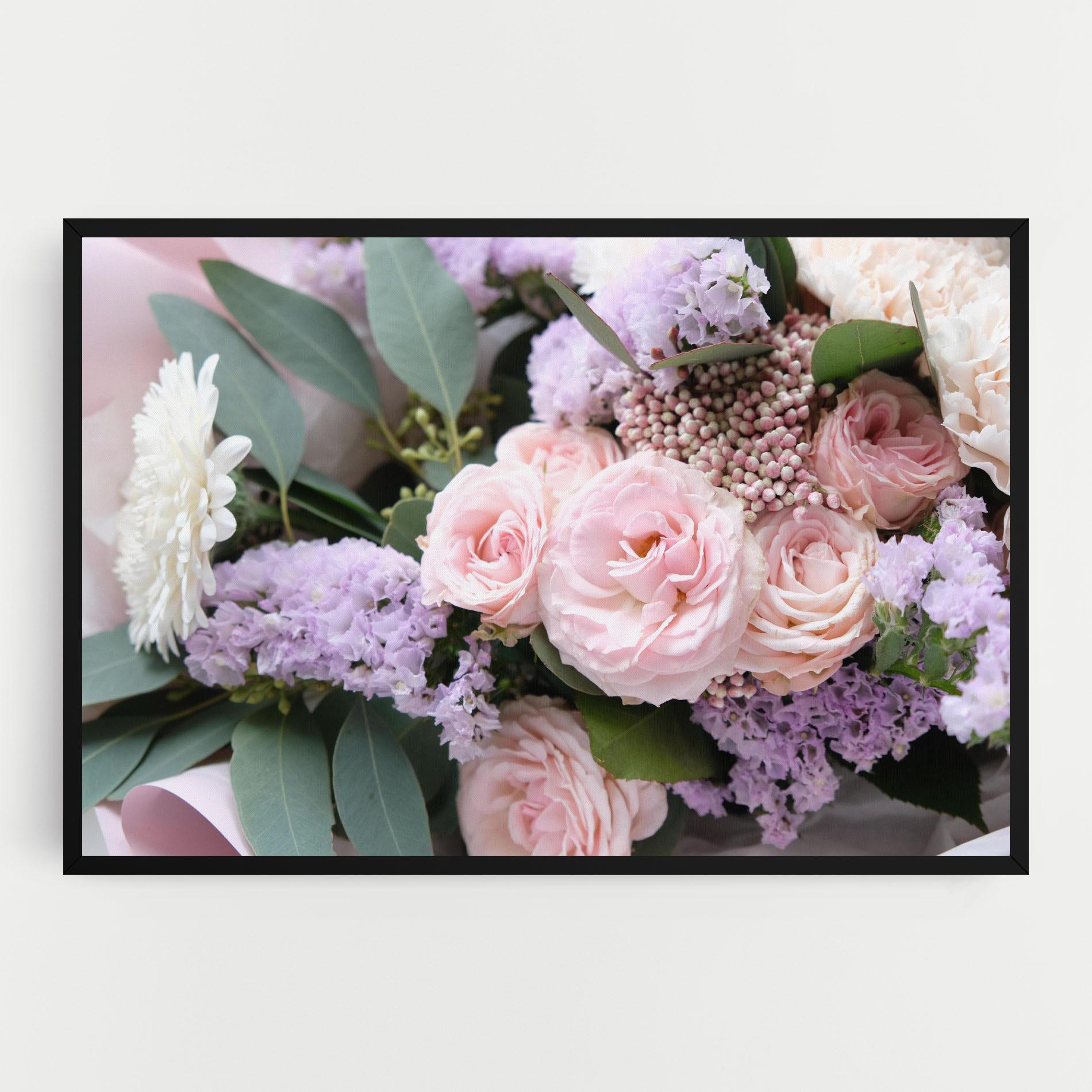 Tablou Canvas Beautiful Pink Roses mockup 0