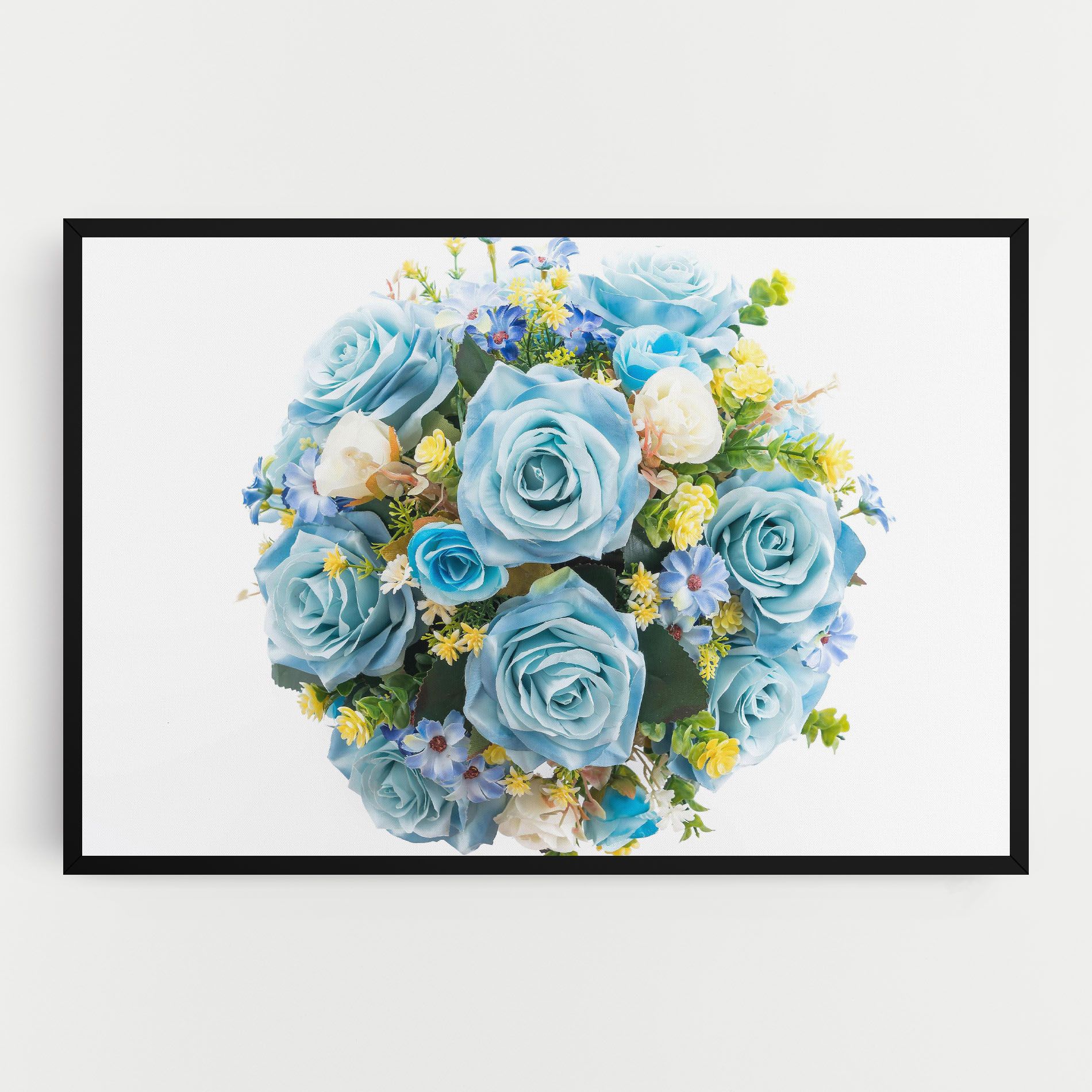 Blue Roses Bouquet mockup 0