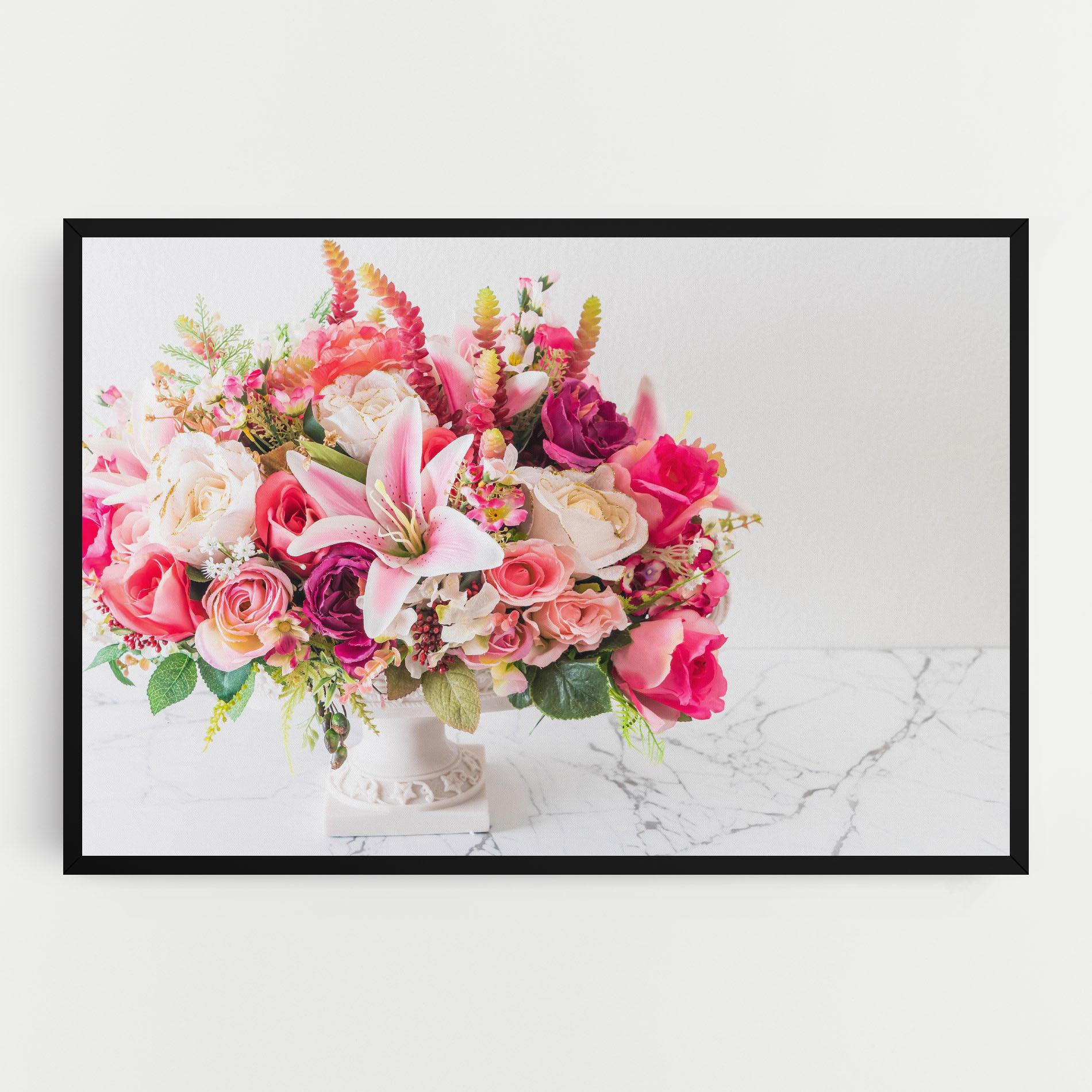 Tablou Canvas Bouquet Flowers Vase mockup 0