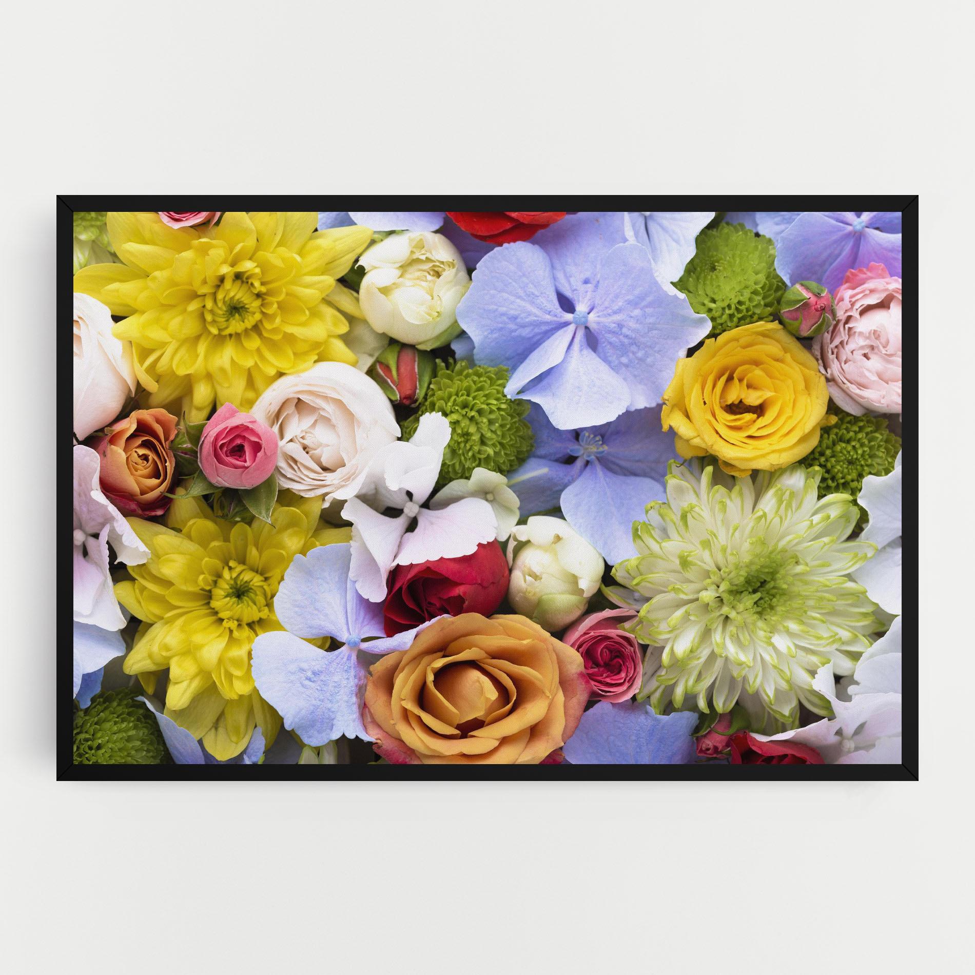 Tablou Canvas Color Mix Flower Bouquet mockup 0