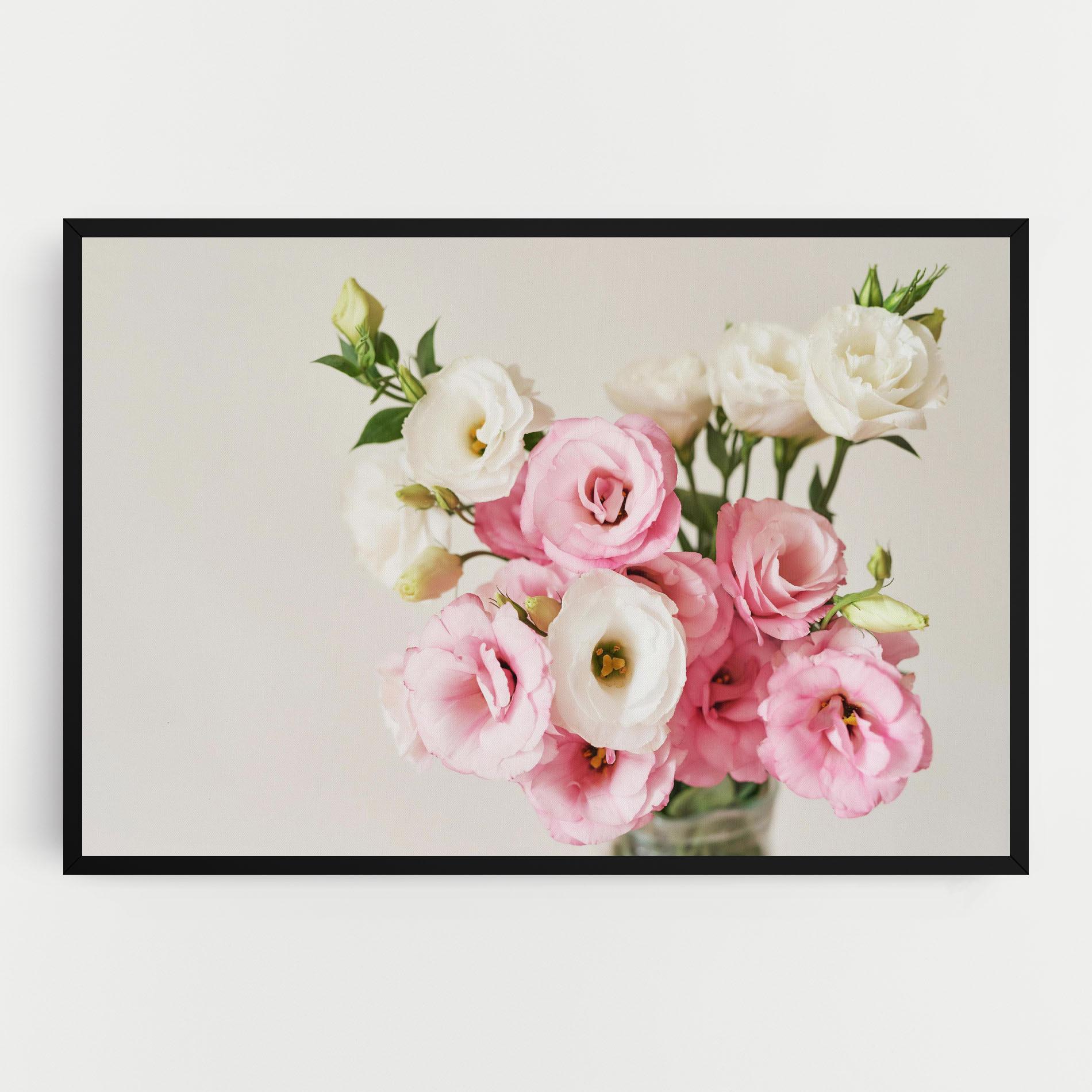 Tablou Canvas Cute Pink Flowers mockup 0