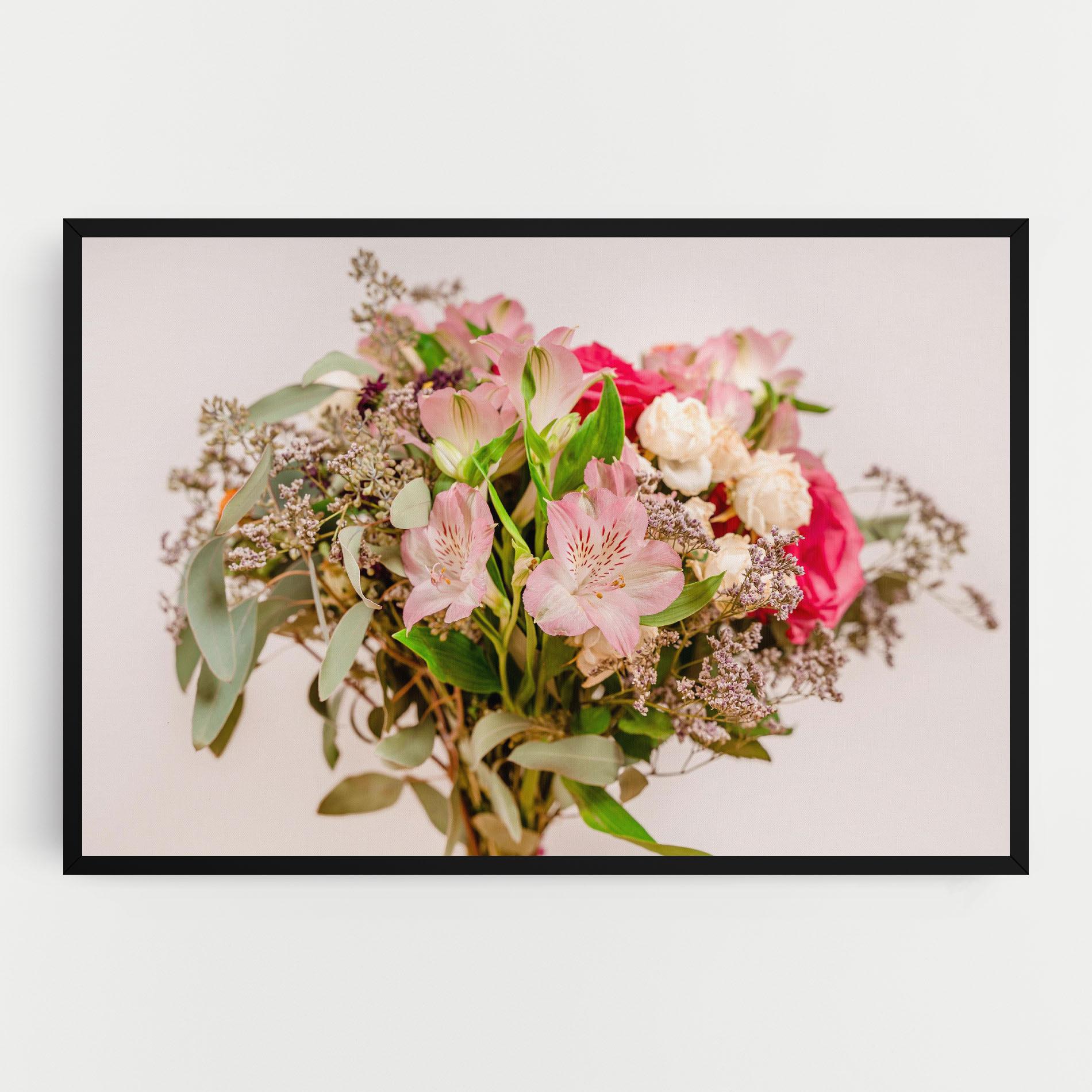 Tablou Canvas Girly Pink Bouquet mockup 0