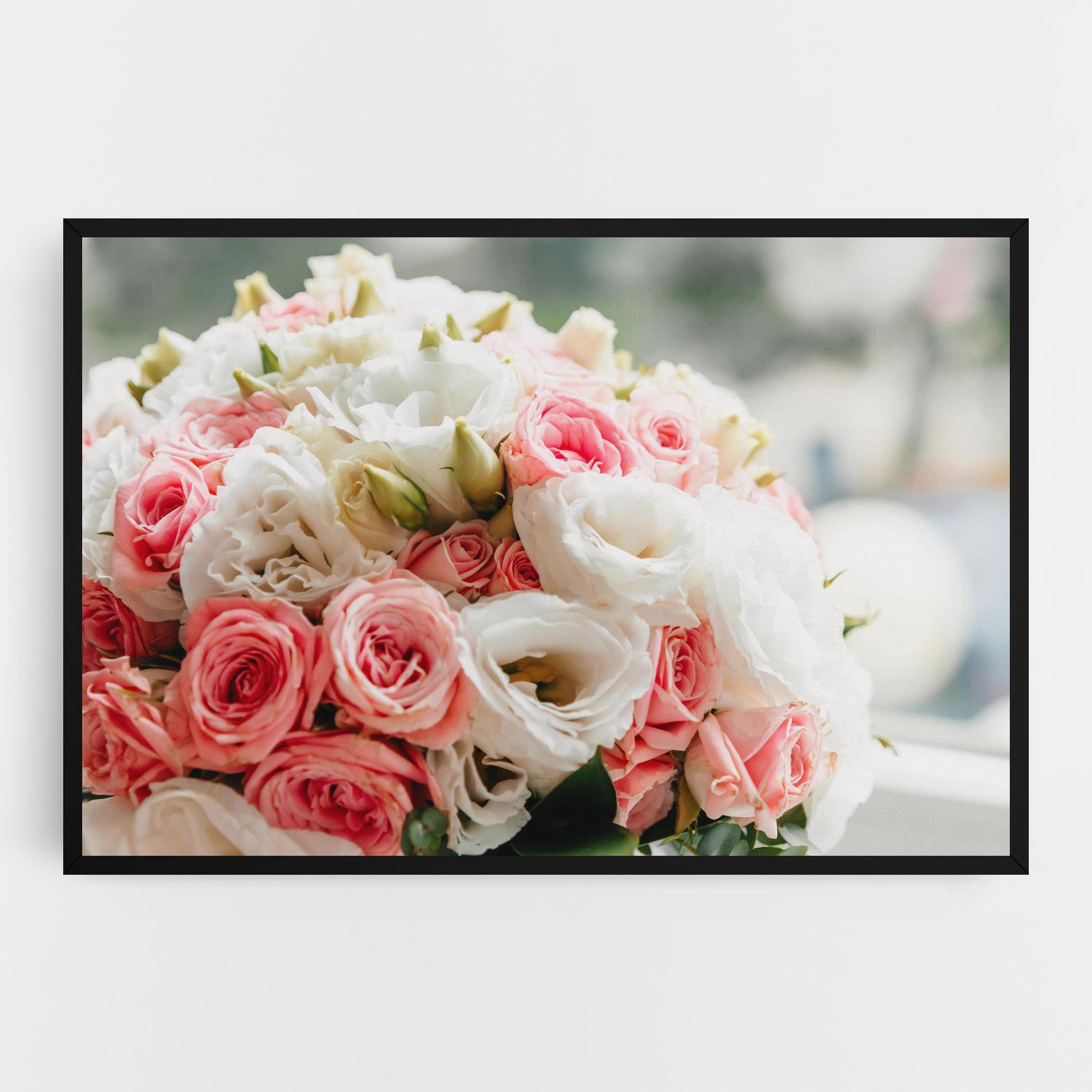 Tablou Canvas Pink Beautiful Bouquet mockup 0