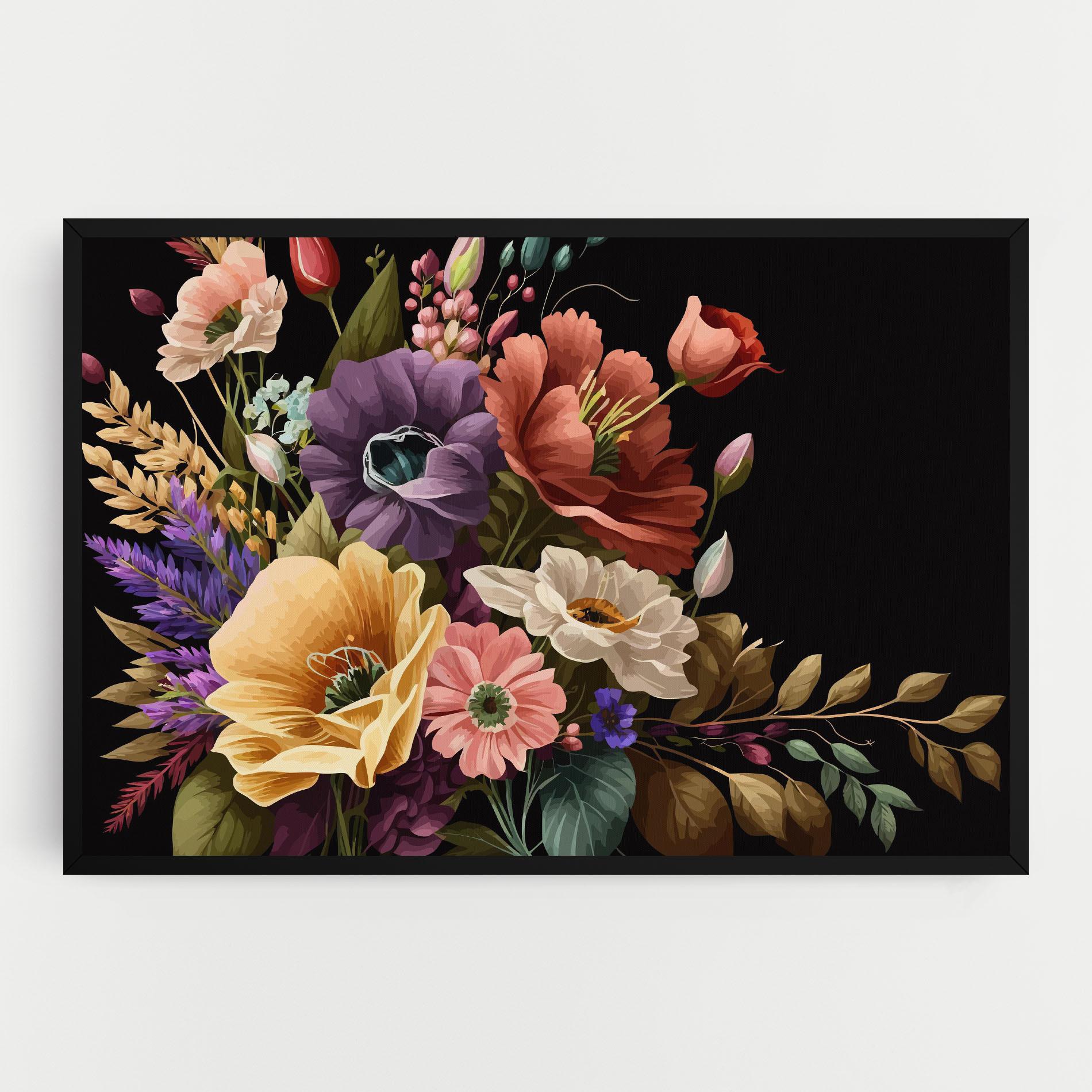 Tablou Canvas Vintage Bouquet Art mockup 0