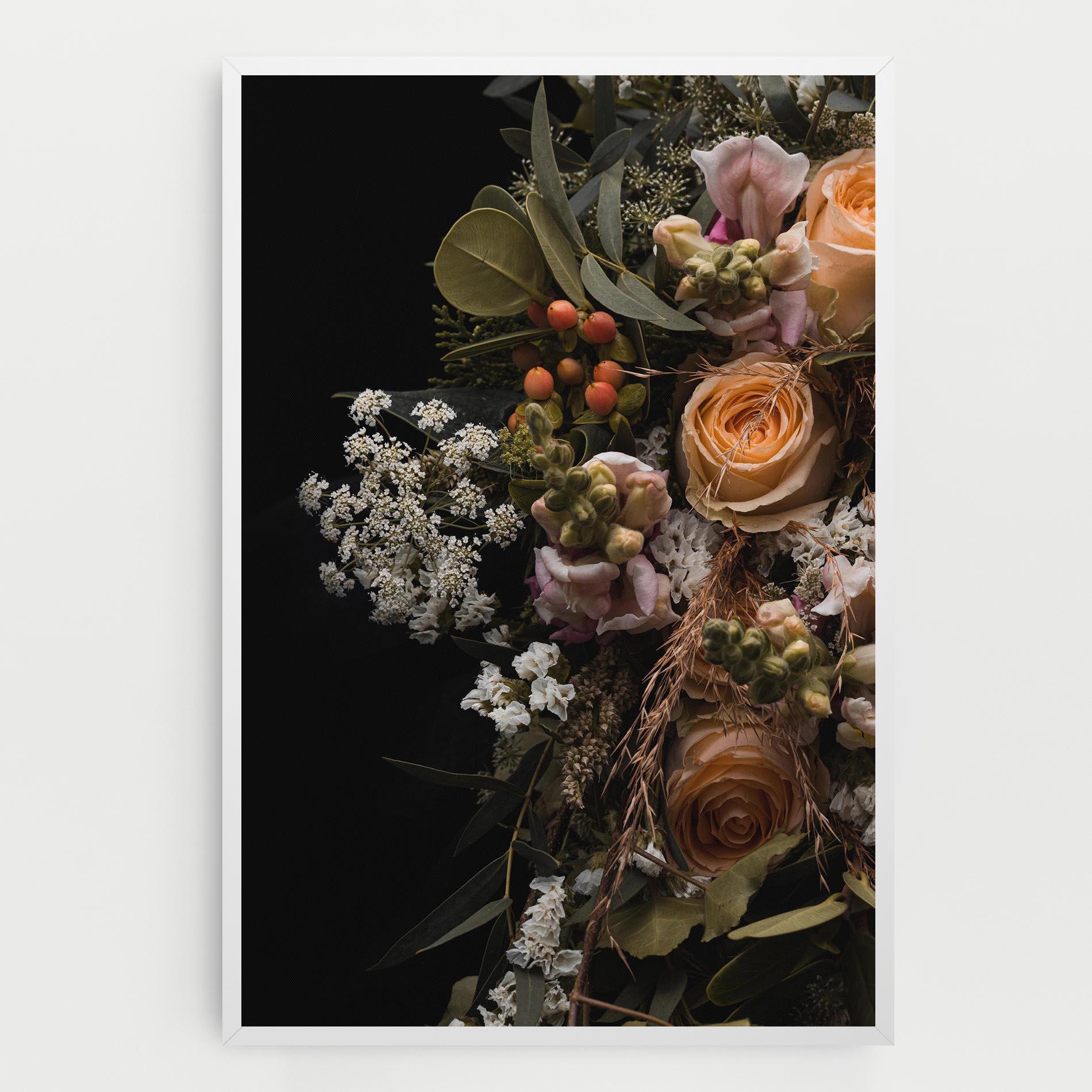 Tablou Canvas Dark Flower Bouquet mockup 0