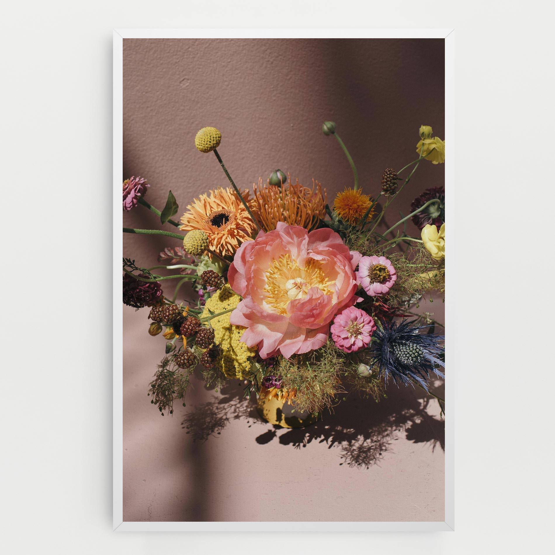 Tablou Canvas Pastel Orange Bouquet mockup 0