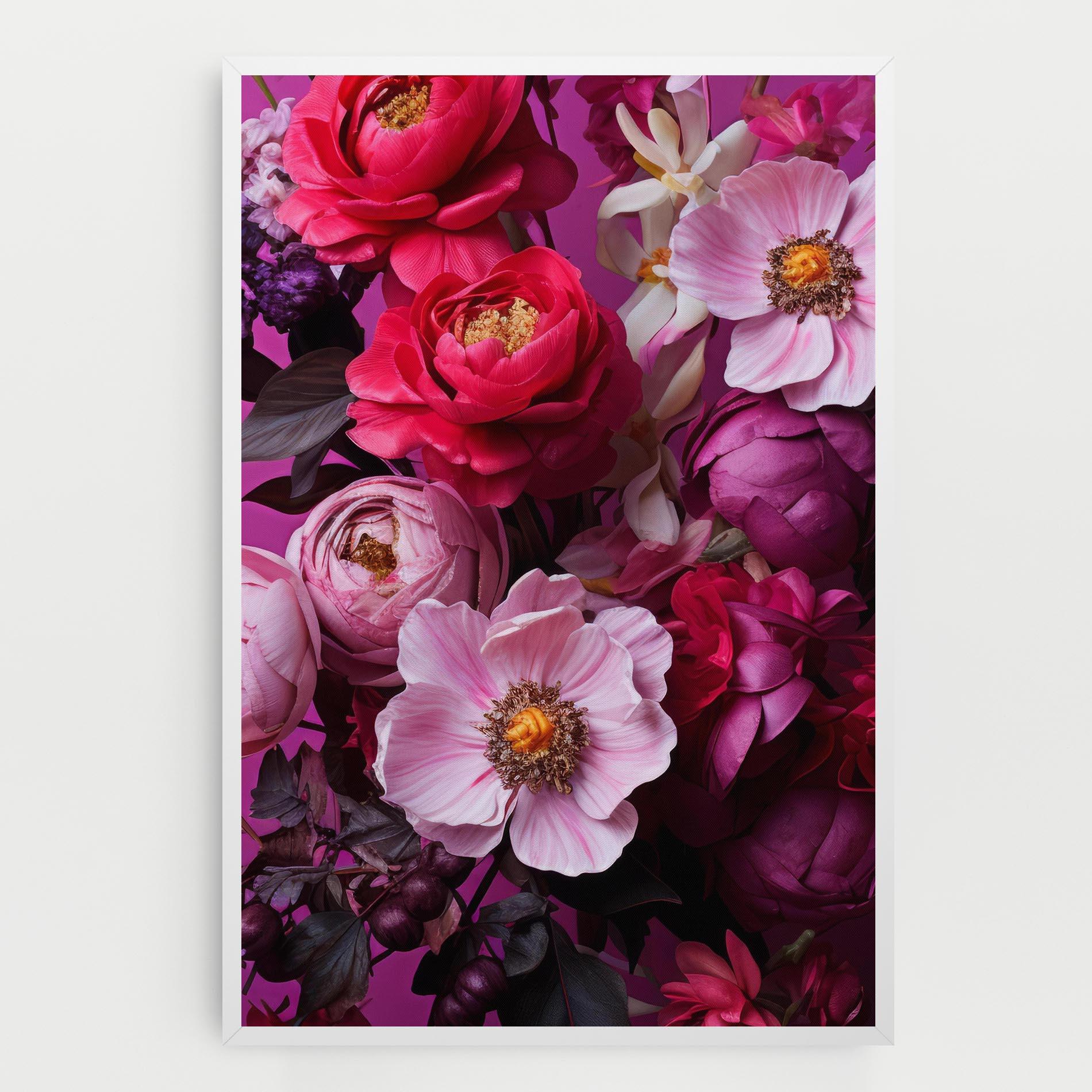 Tablou Canvas Pink Red Bouquet mockup 0