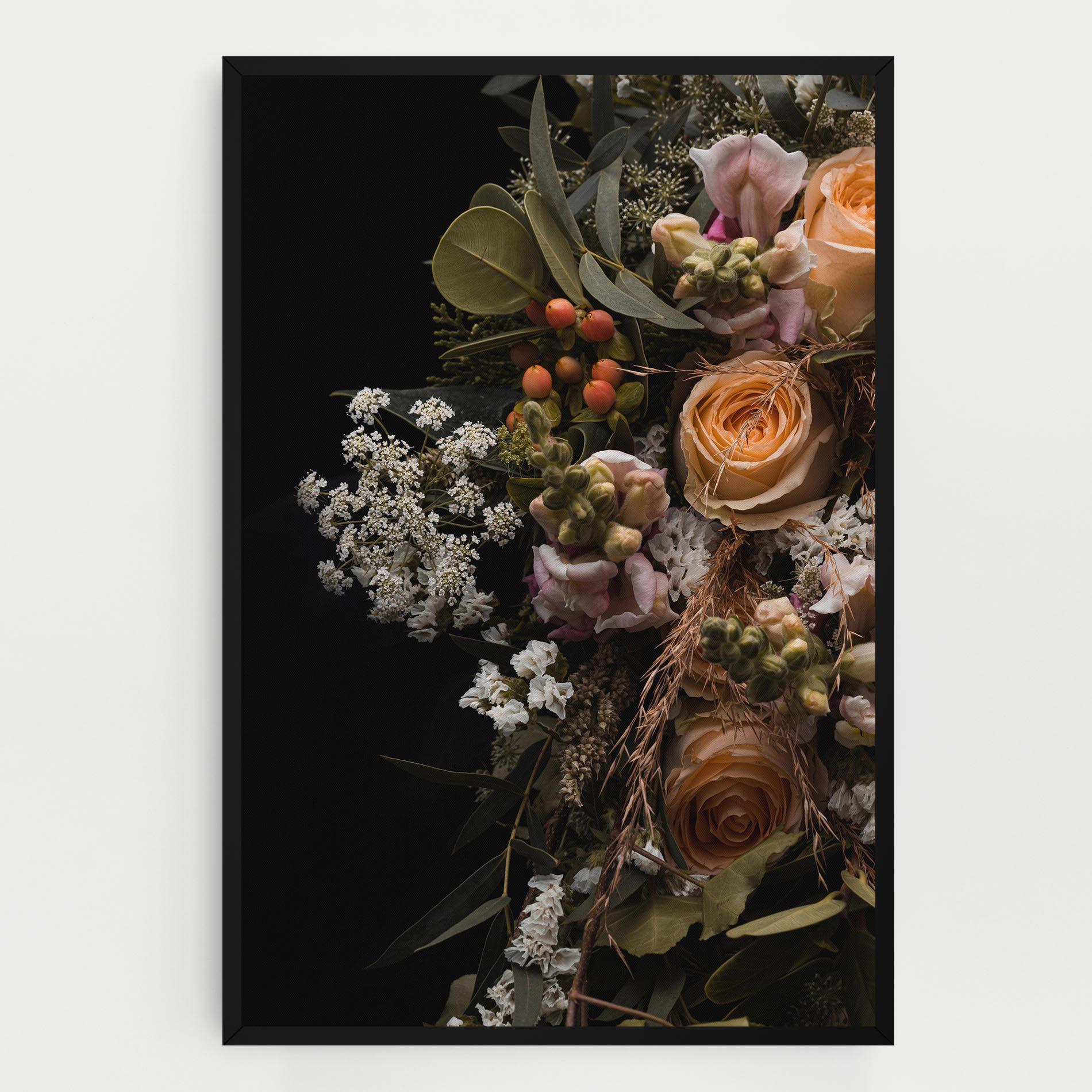Tablou Canvas Dark Flower Bouquet mockup 0