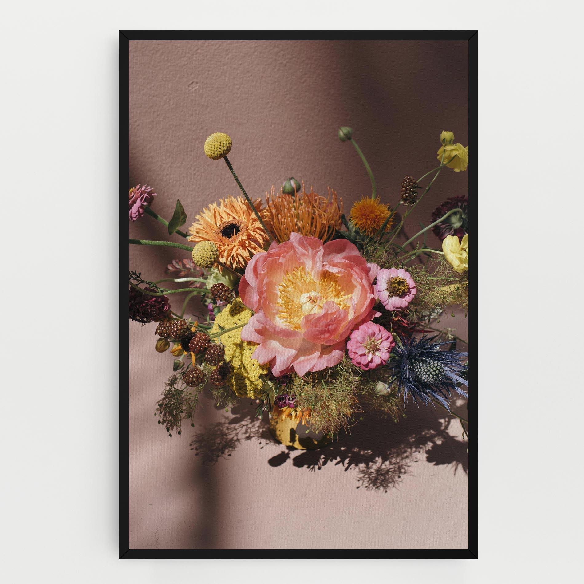 Tablou Canvas Pastel Orange Bouquet mockup 0