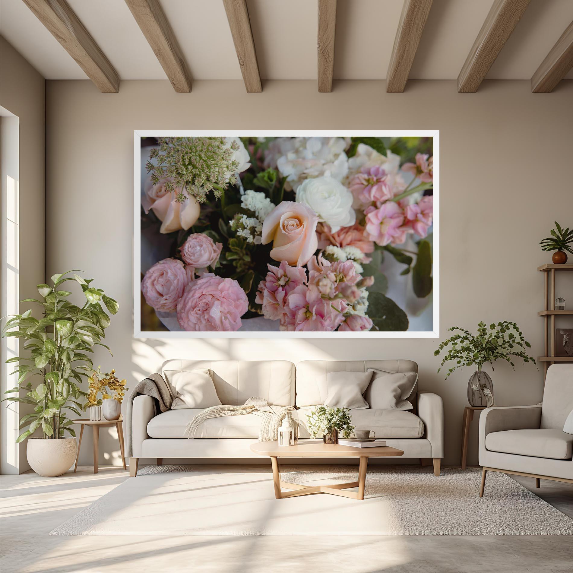 Tablou Canvas Beautiful Pink Pastel mockup 6