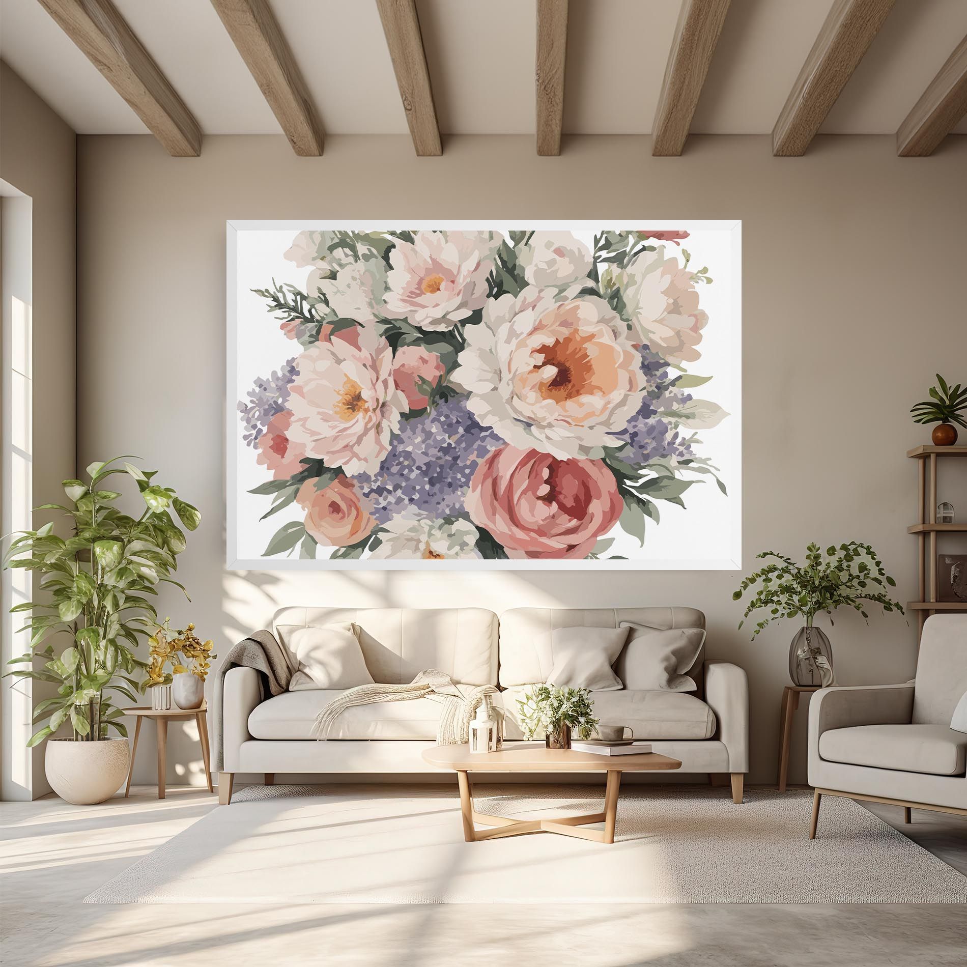 Pretty Watercolor Bouquet mockup 6