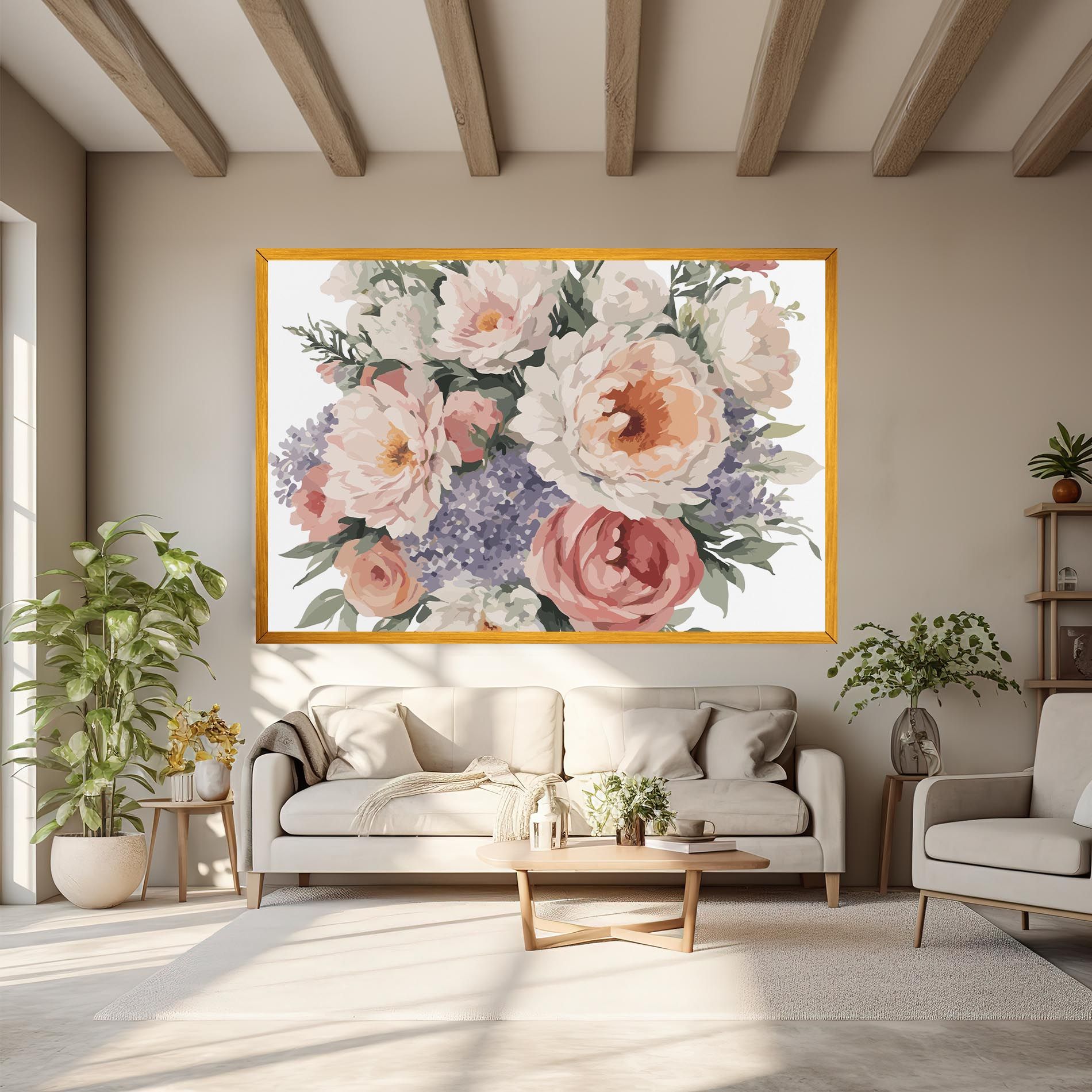 Pretty Watercolor Bouquet mockup 6