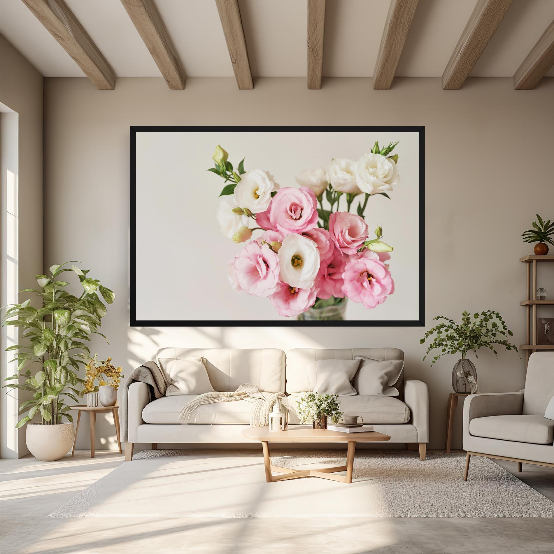 Tablou Canvas Cute Pink Flowers mockup 6