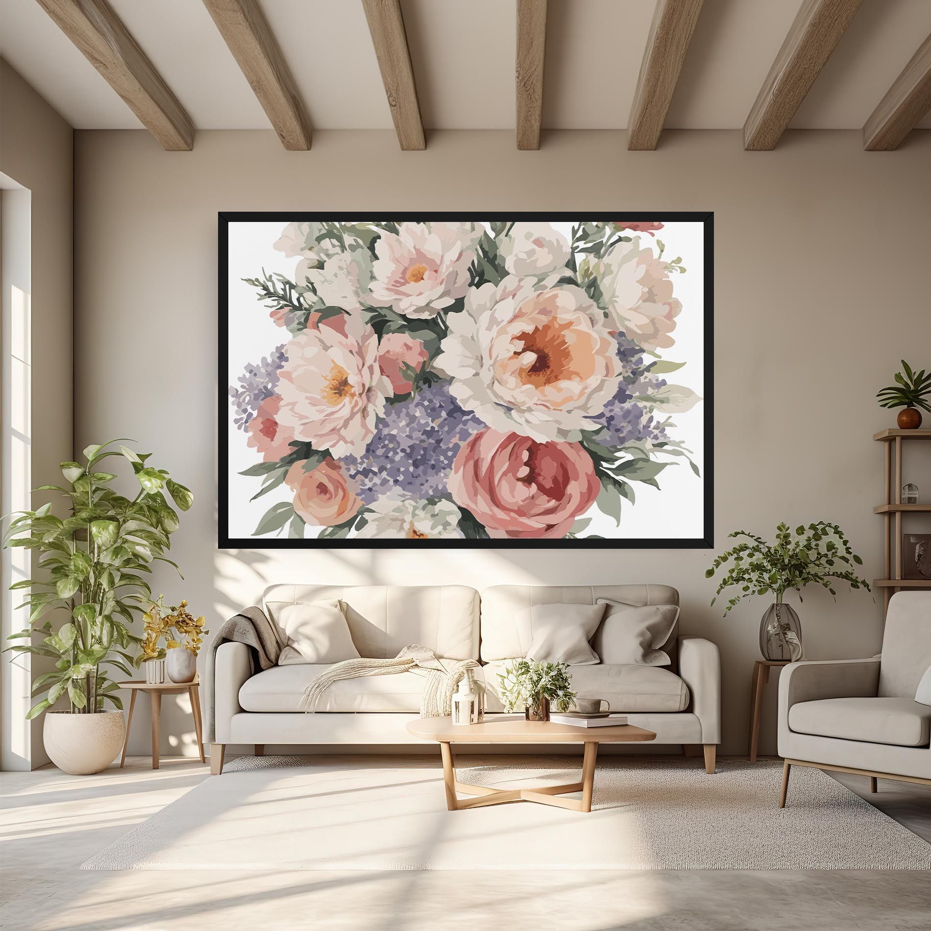 Pretty Watercolor Bouquet mockup 6