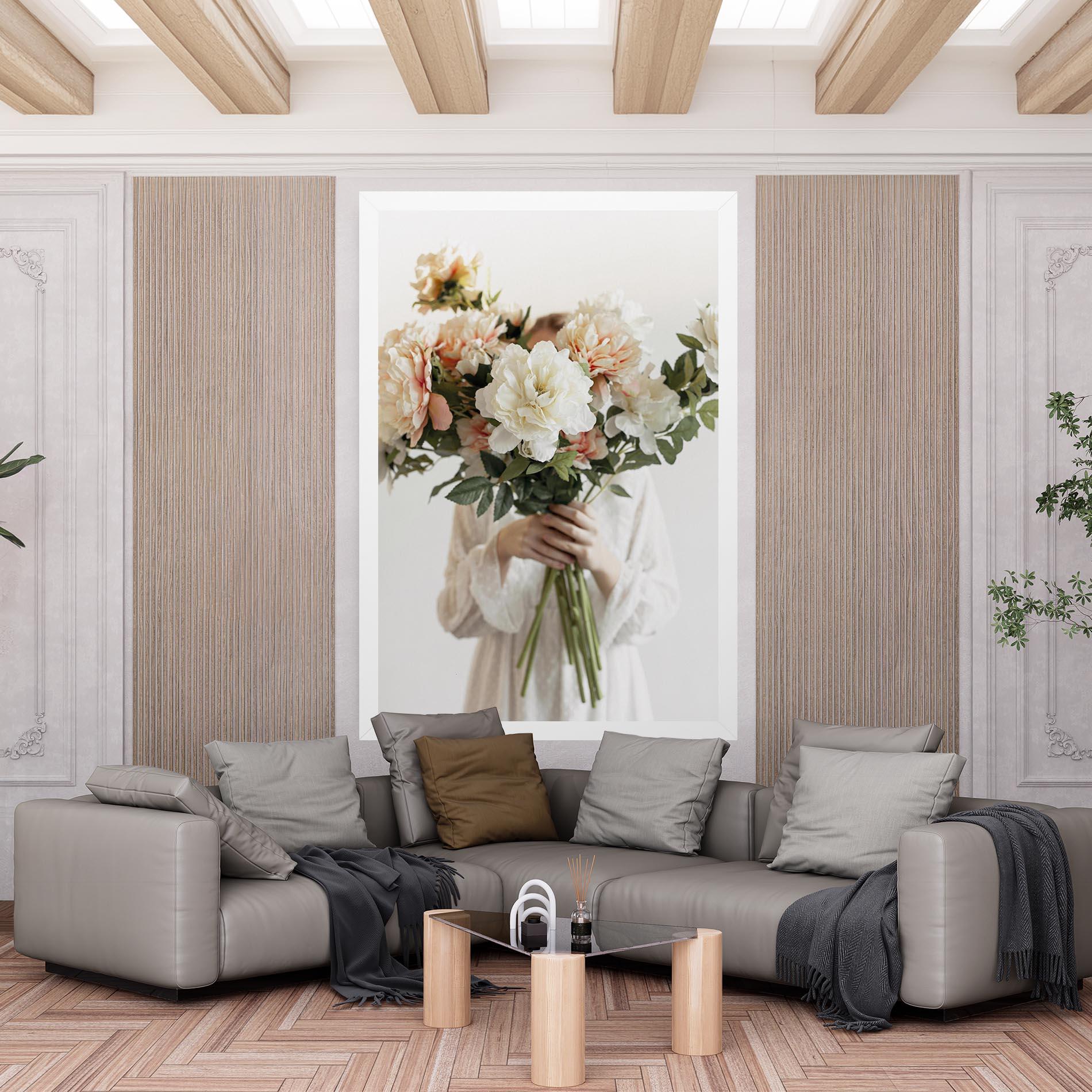 Tablou Canvas Bouquet Holding mockup 6
