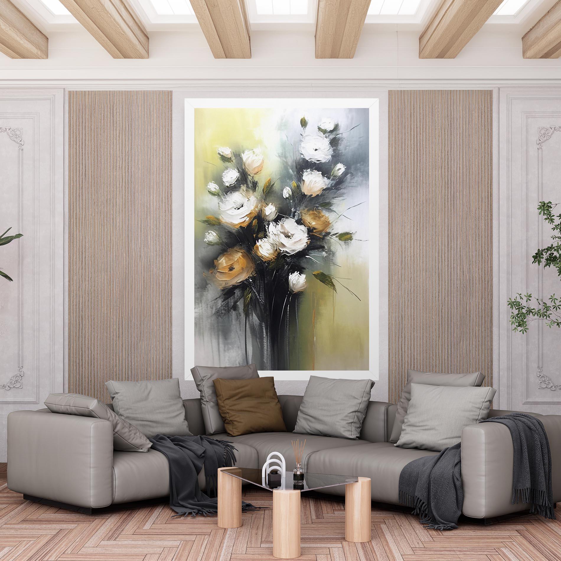 Tablou Canvas Bouquet Painting mockup 6