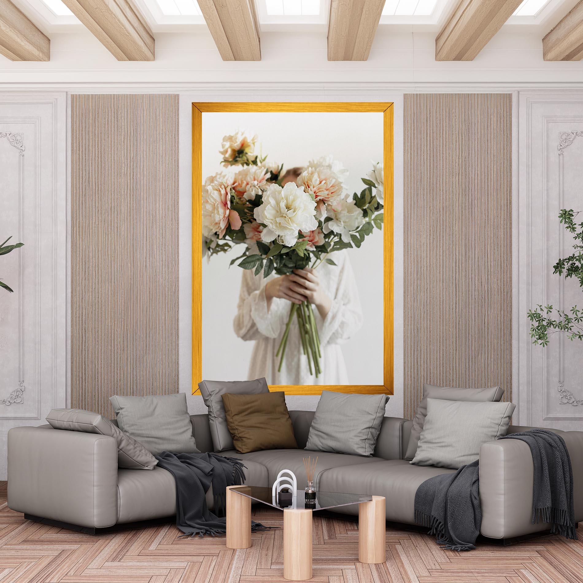 Tablou Canvas Bouquet Holding mockup 6