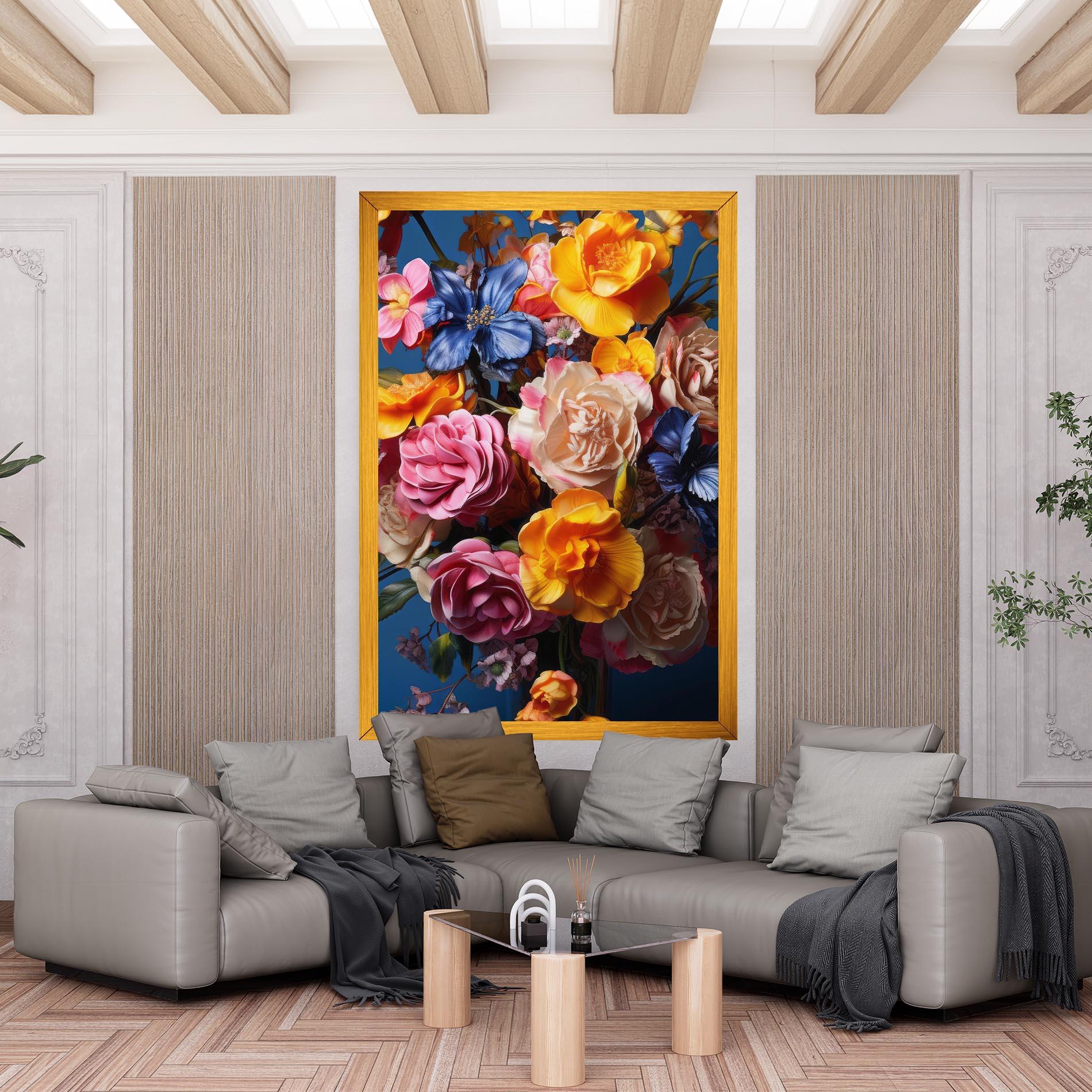 Tablou Canvas Colorful Flower Bouquet mockup 6