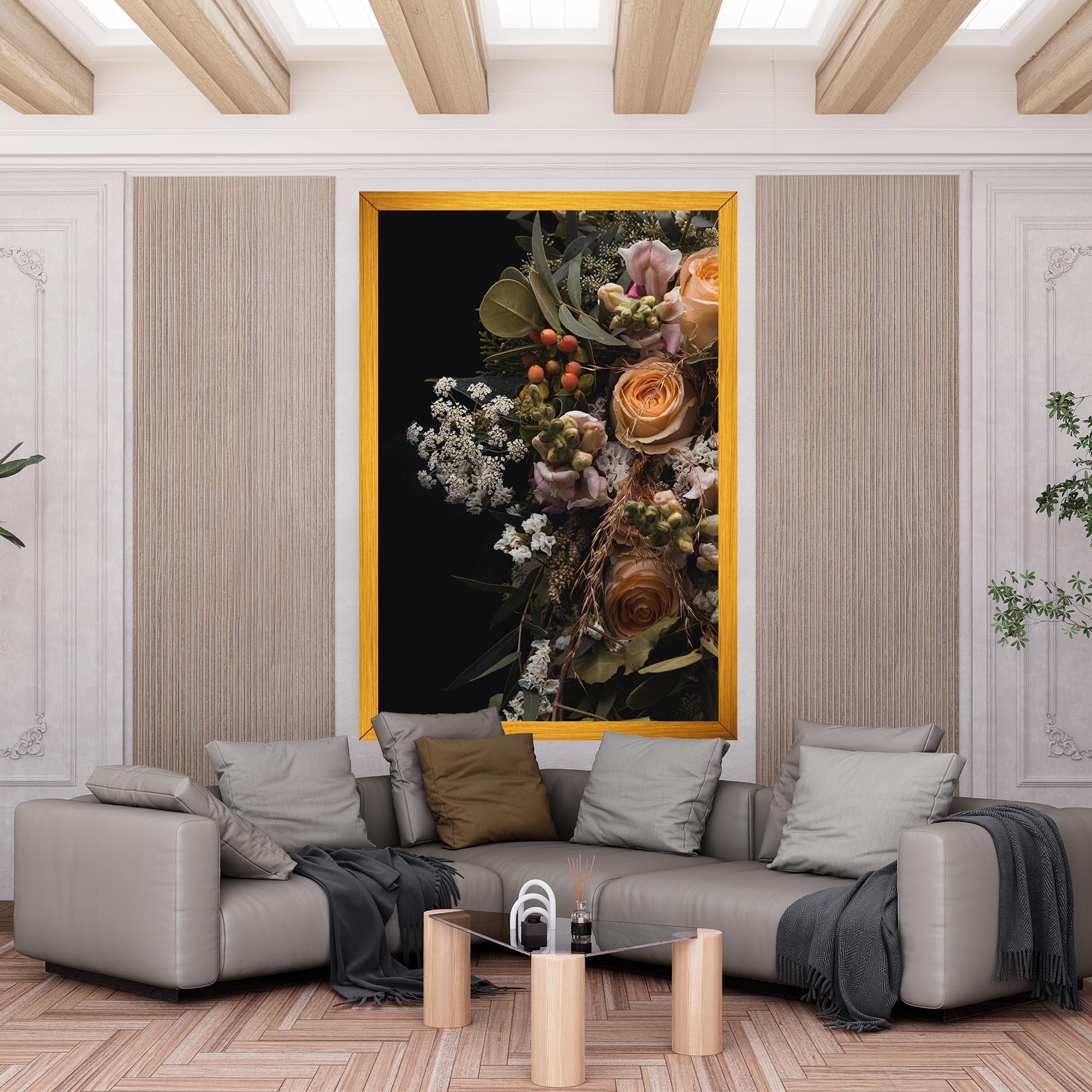 Tablou Canvas Dark Flower Bouquet mockup 6