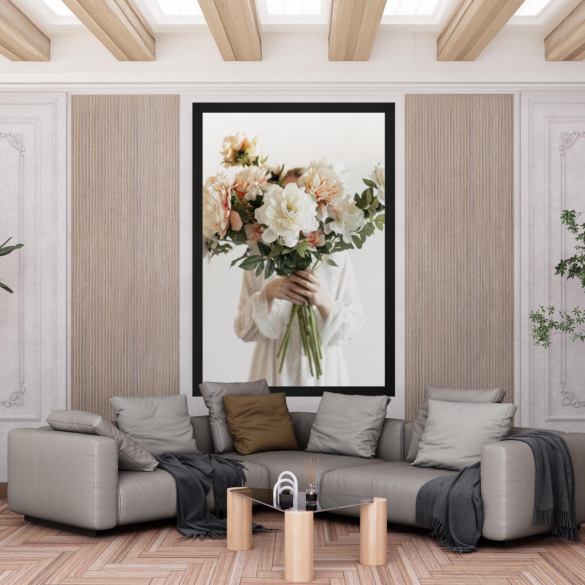 Tablou Canvas Bouquet Holding mockup 6