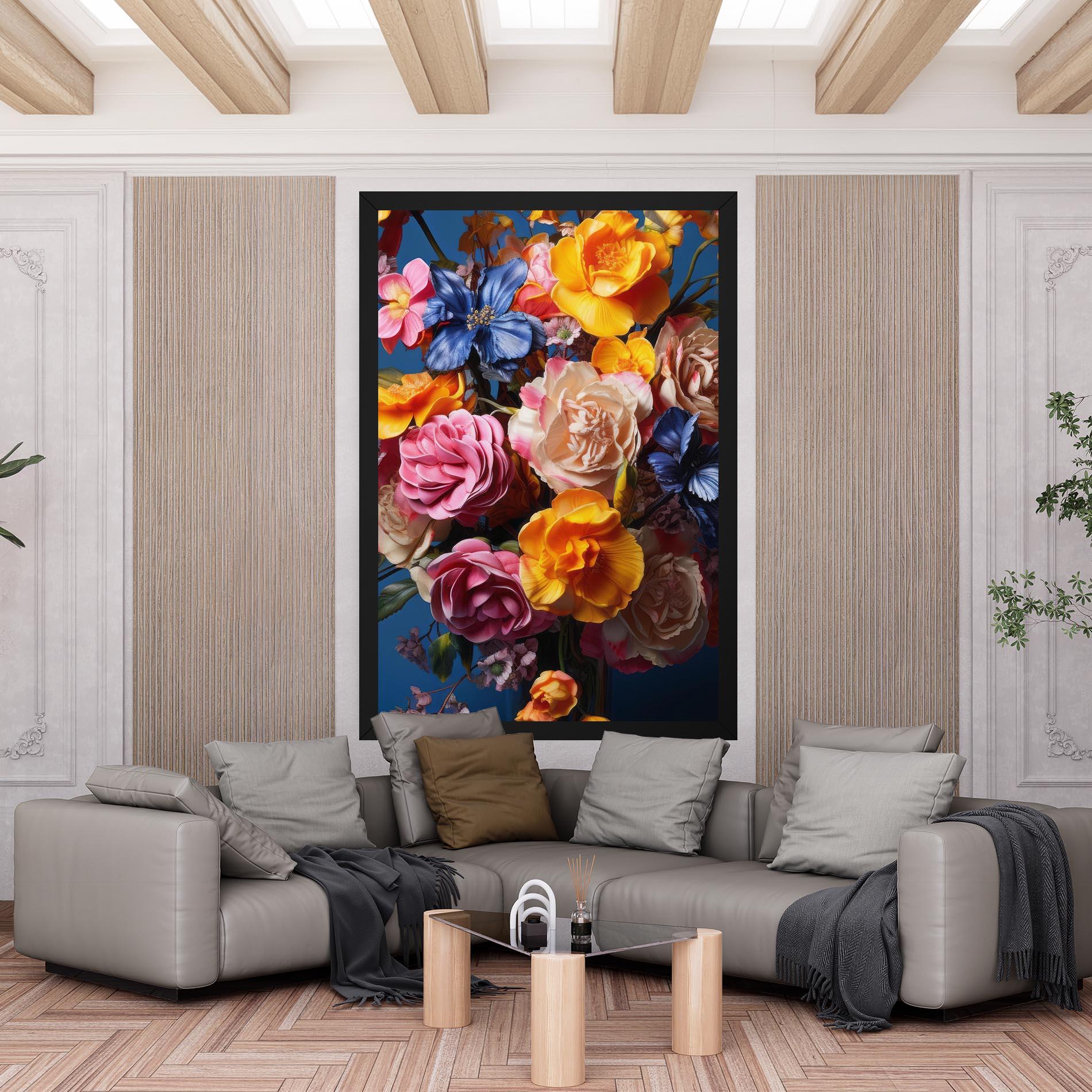 Tablou Canvas Colorful Flower Bouquet mockup 6
