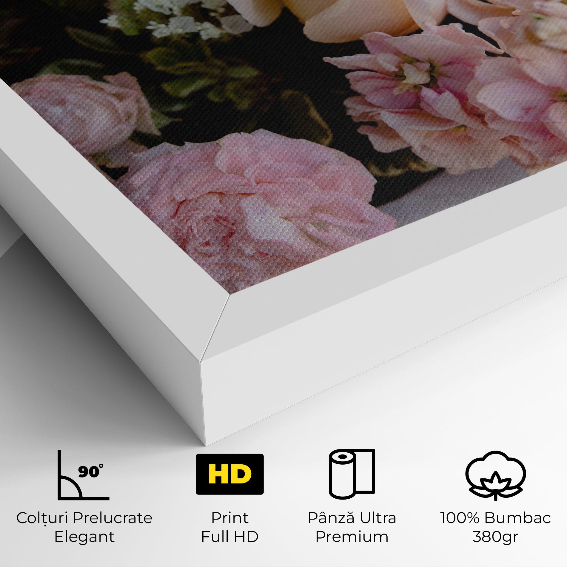 Tablou Canvas Beautiful Pink Pastel mockup 4