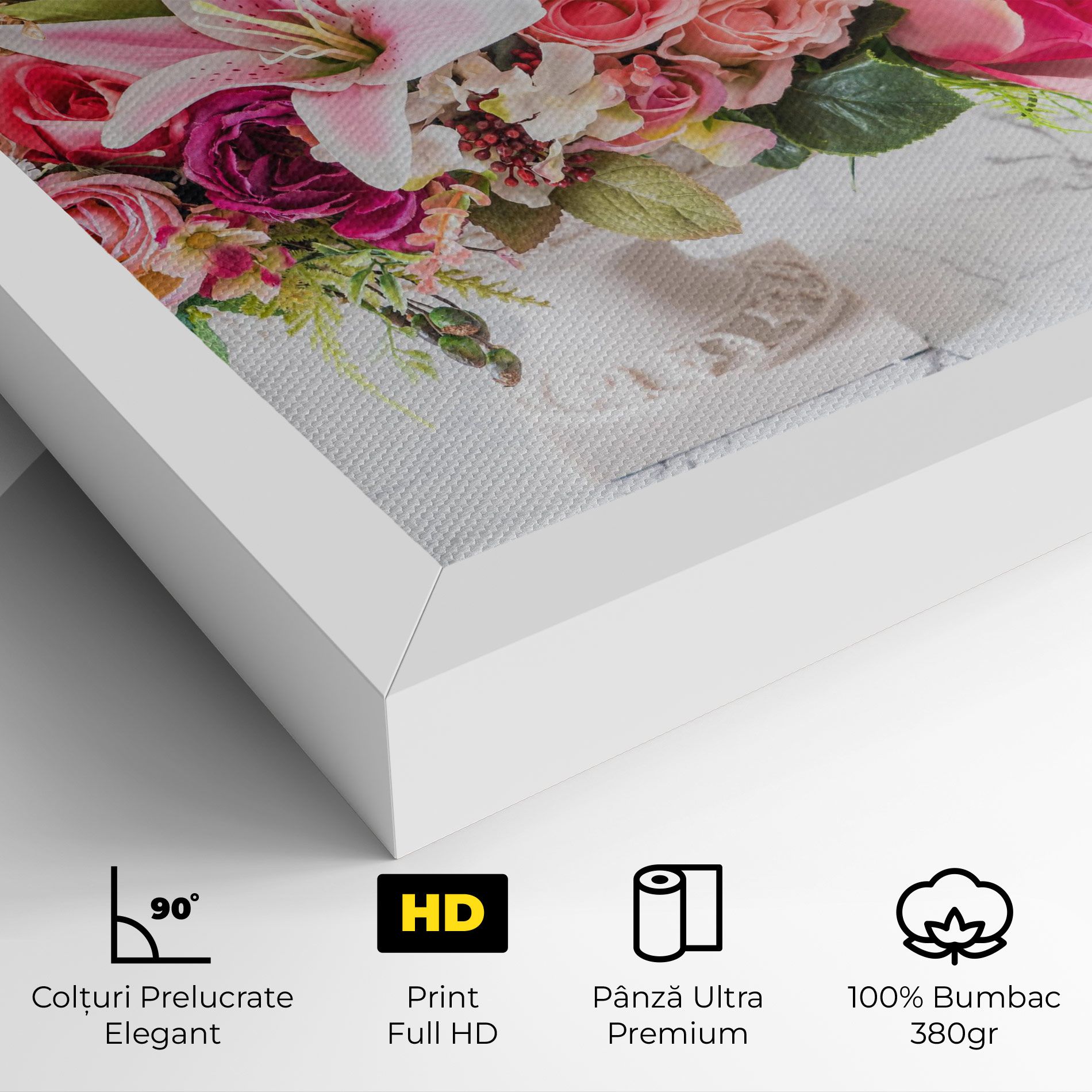 Bouquet Flowers Vase mockup 4