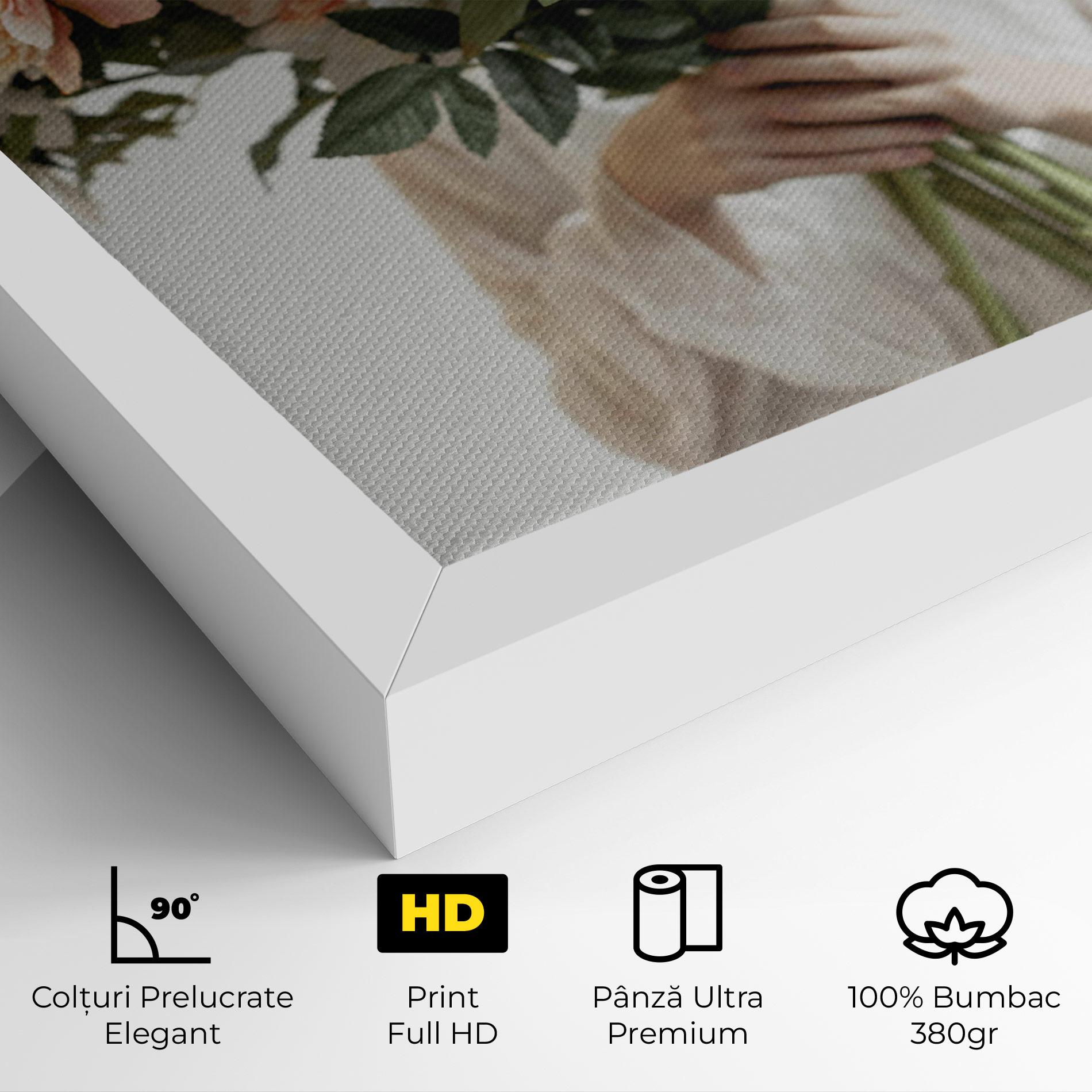 Tablou Canvas Bouquet Holding mockup 4