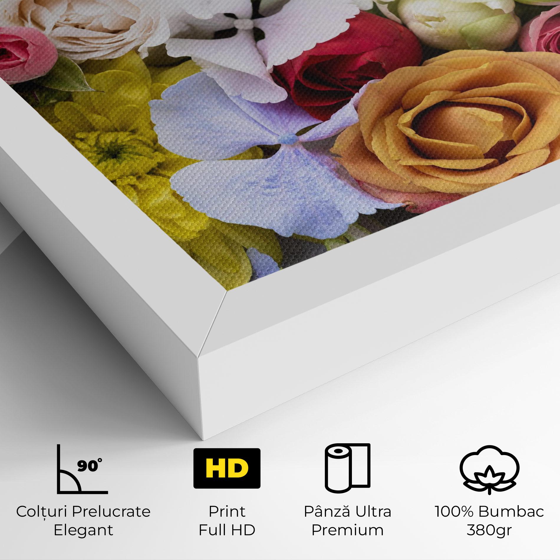 Tablou Canvas Color Mix Flower Bouquet mockup 4