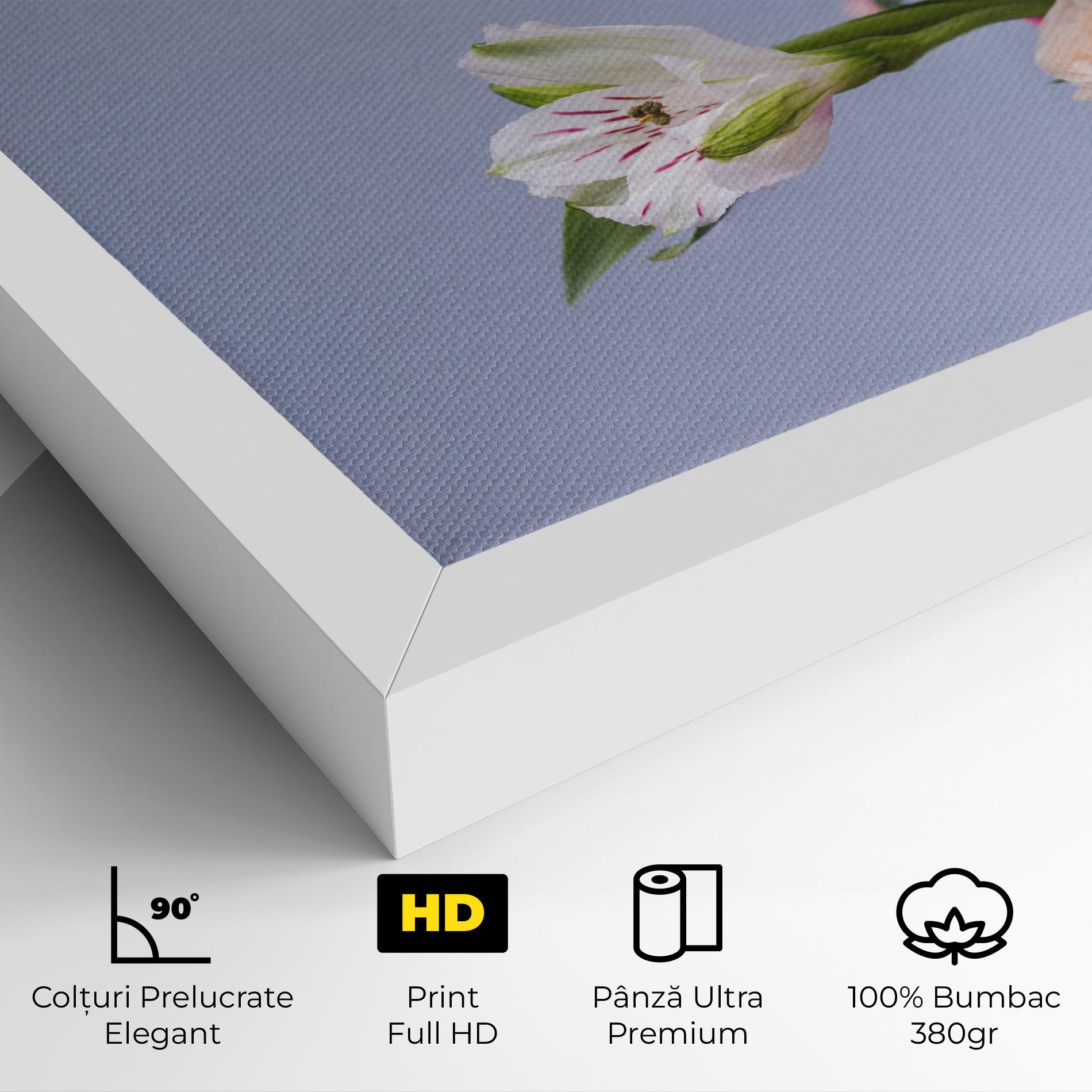 Tablou Canvas White Pink Bouquet mockup 4