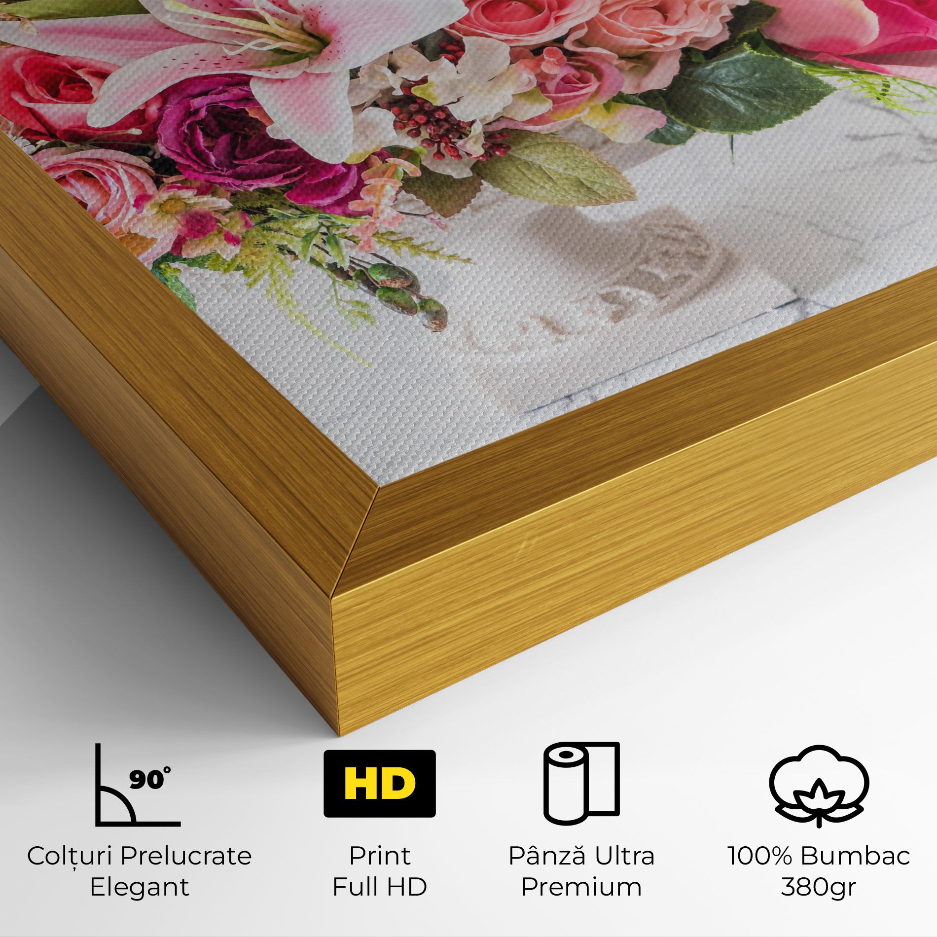 Bouquet Flowers Vase mockup 4