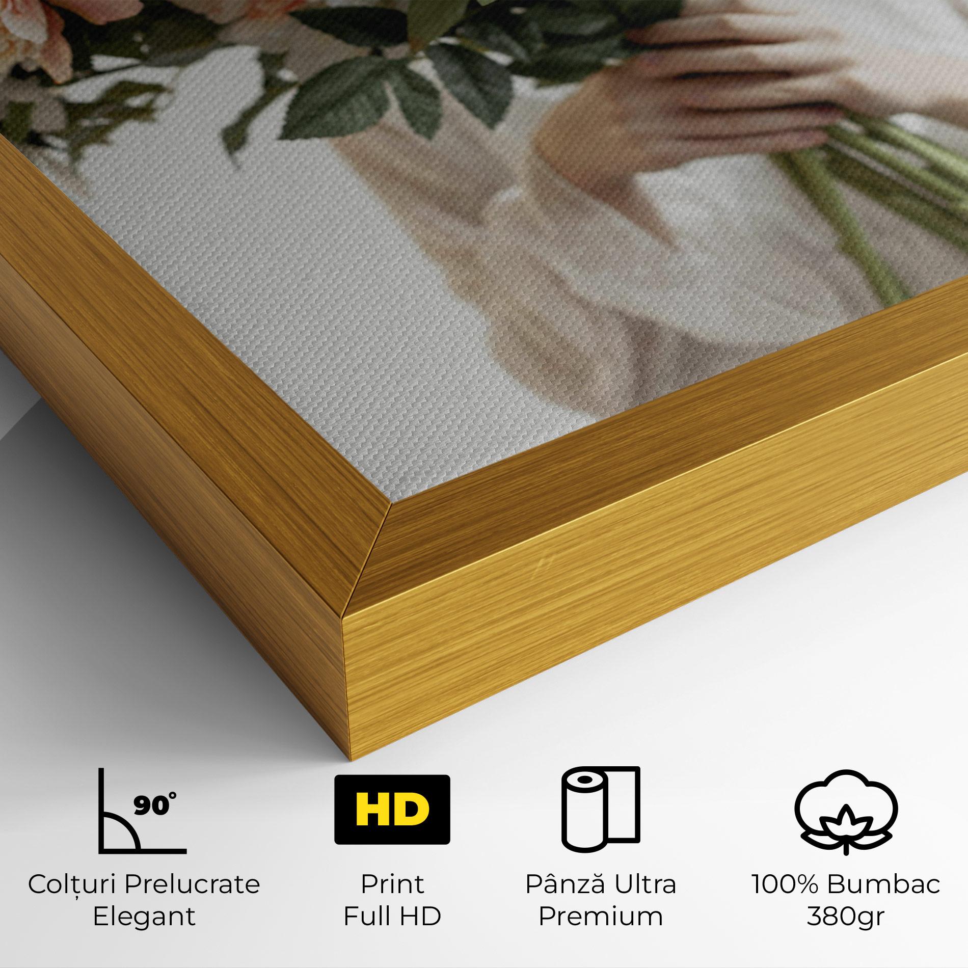 Tablou Canvas Bouquet Holding mockup 4