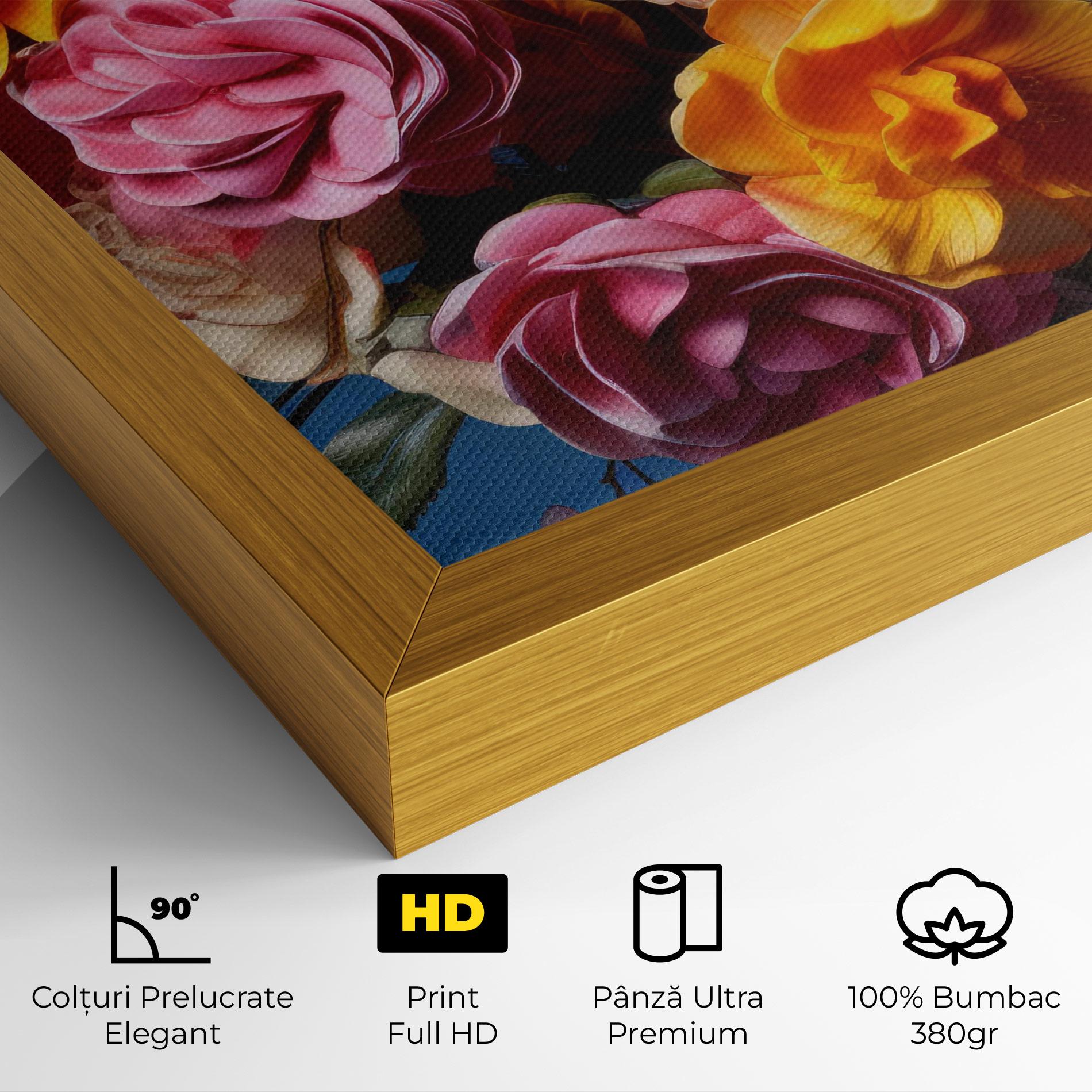 Tablou Canvas Colorful Flower Bouquet mockup 4