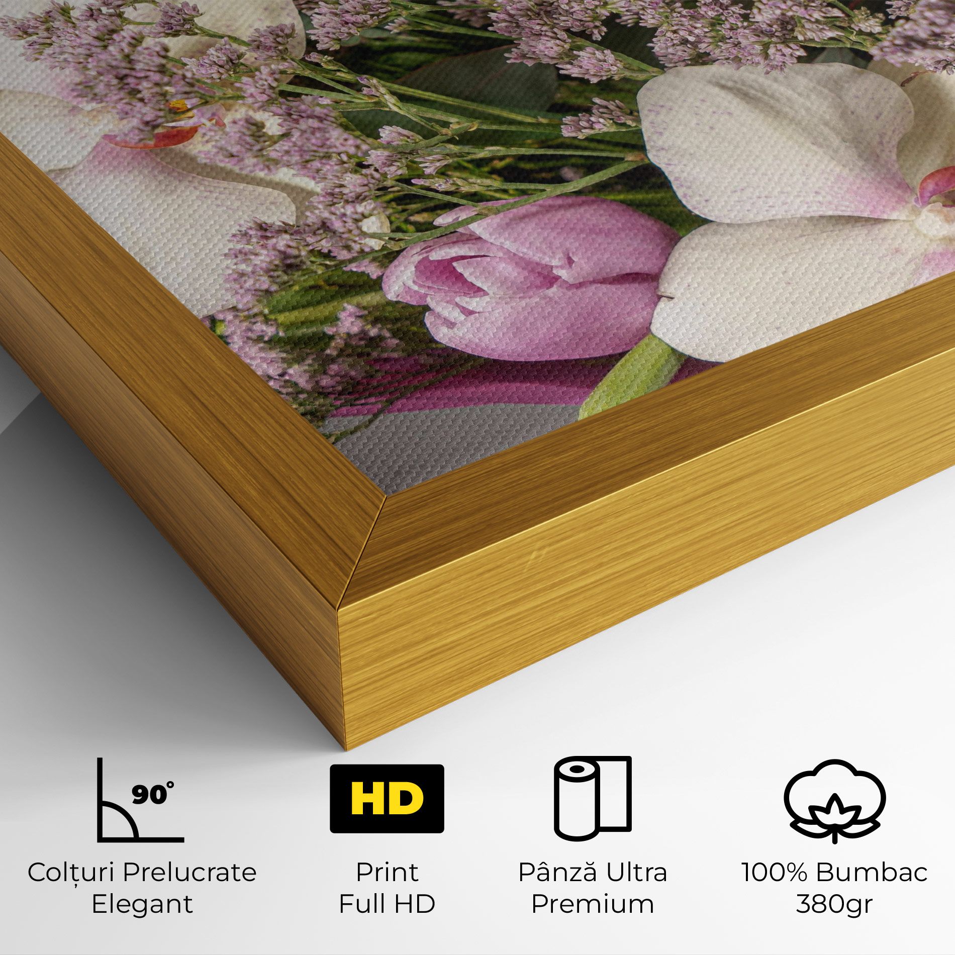 Cute Purple Bouquet mockup 4