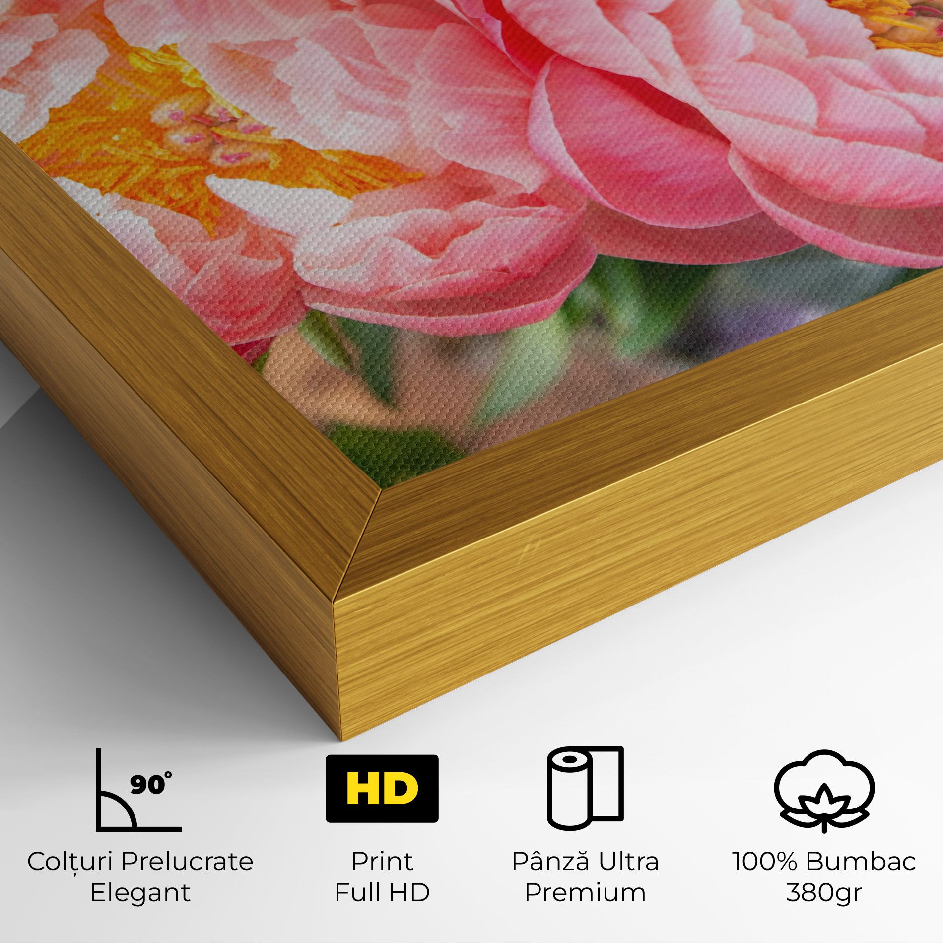 Opened Peonies Bouquet mockup 4