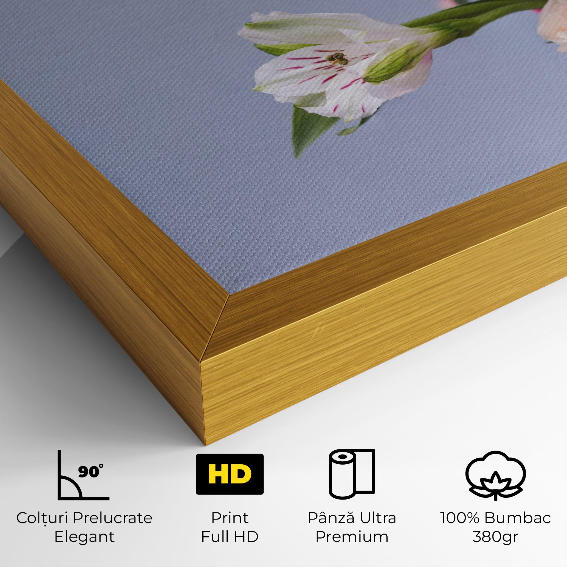 Tablou Canvas White Pink Bouquet mockup 4