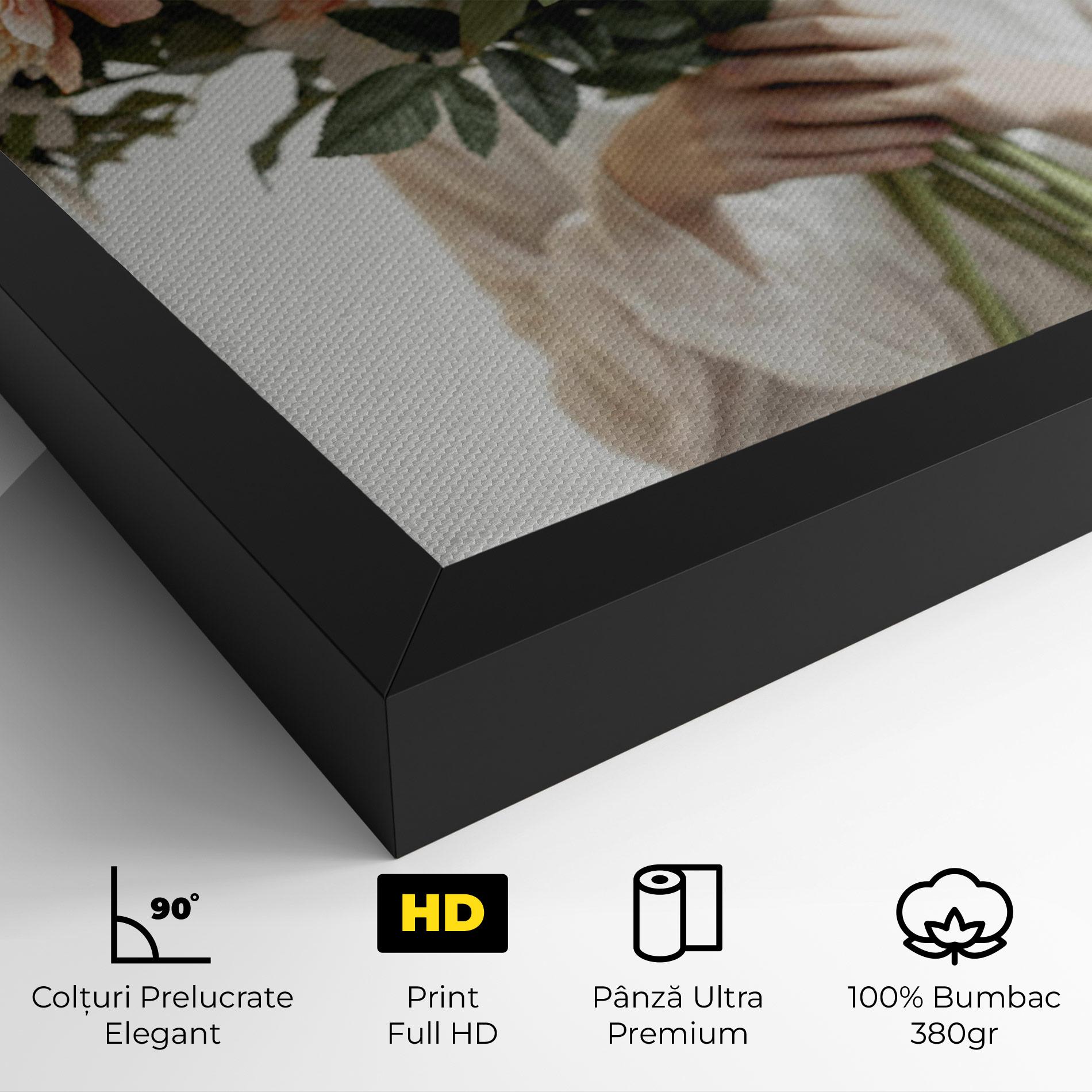 Tablou Canvas Bouquet Holding mockup 4