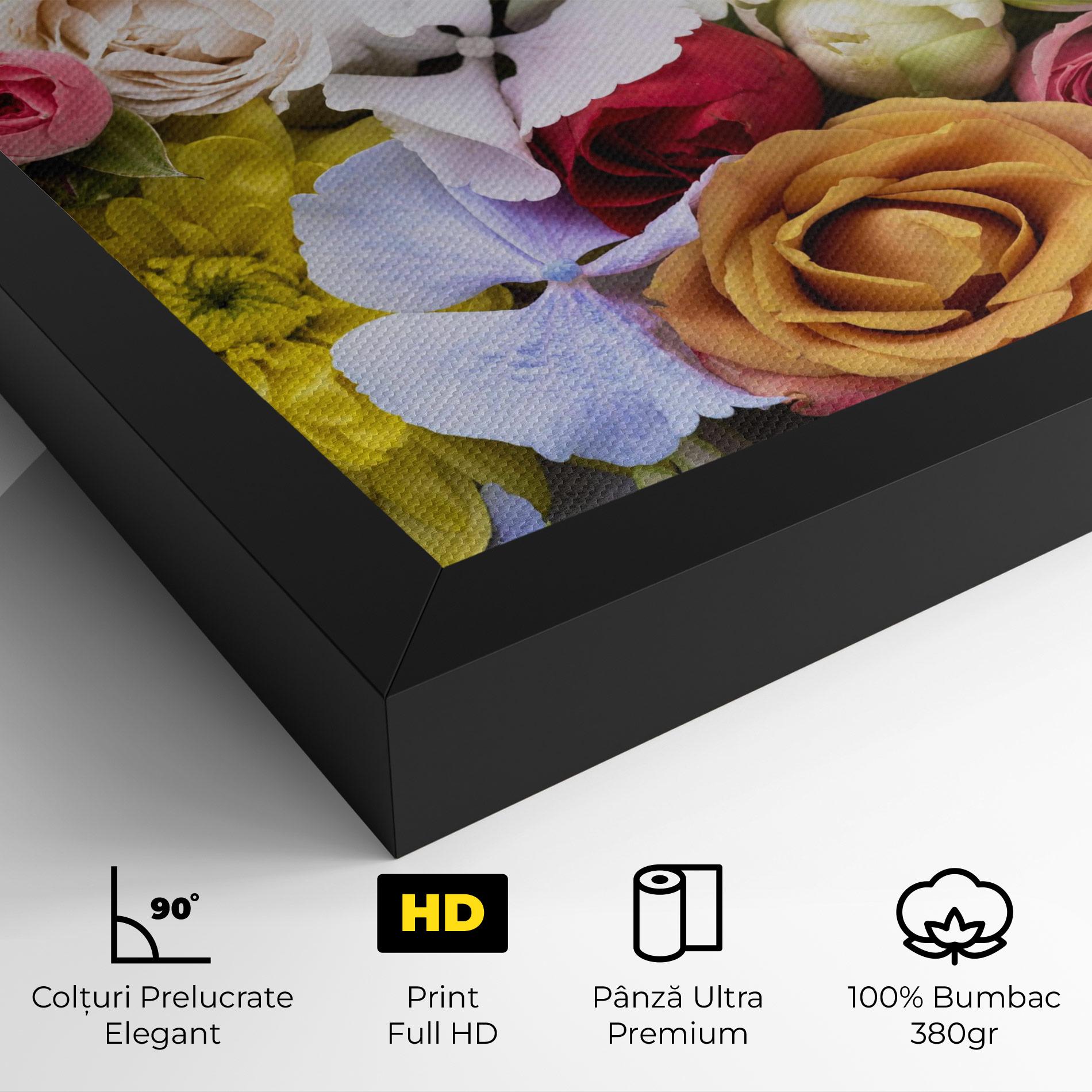 Tablou Canvas Color Mix Flower Bouquet mockup 4