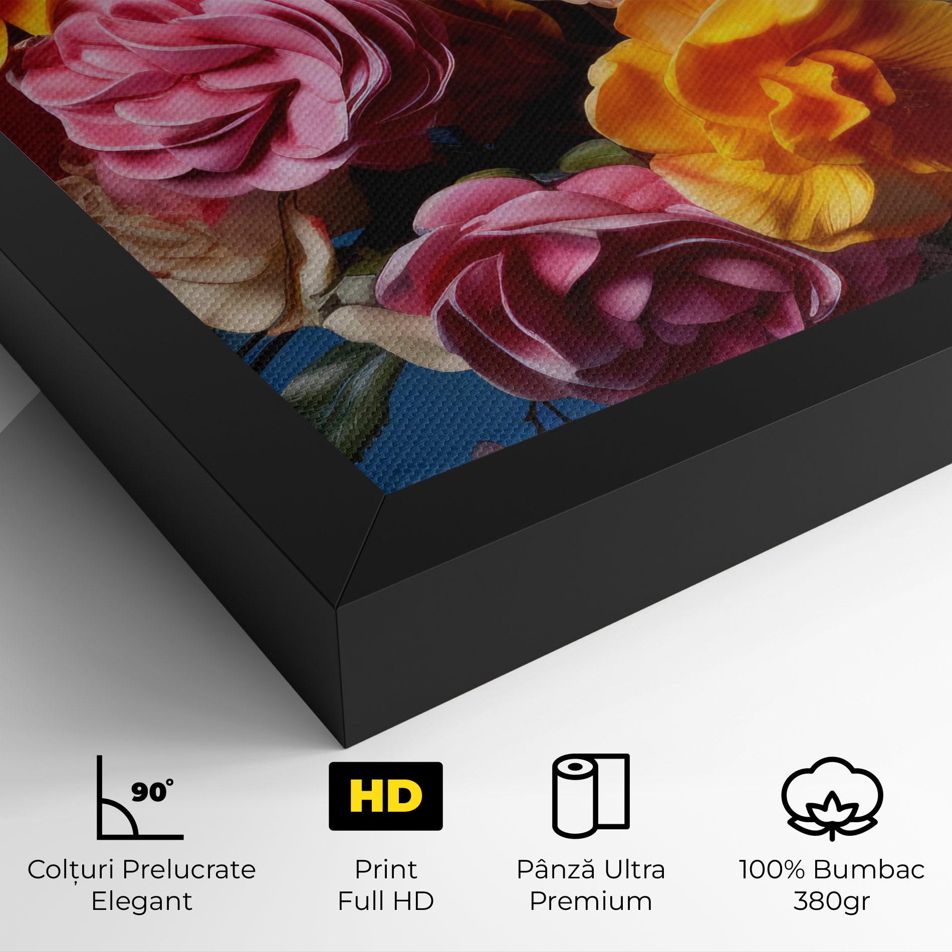 Tablou Canvas Colorful Flower Bouquet mockup 4