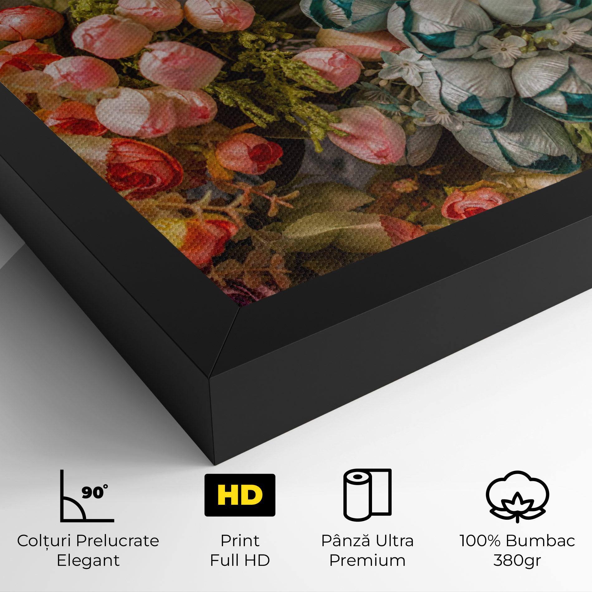 Tablou Canvas Fake Flowers Wall mockup 4