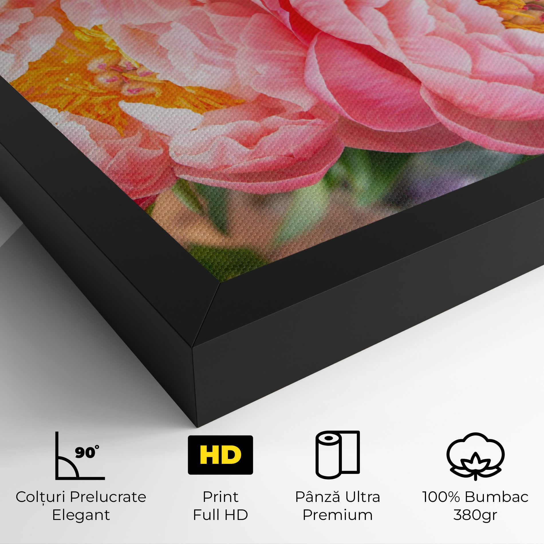 Opened Peonies Bouquet mockup 4