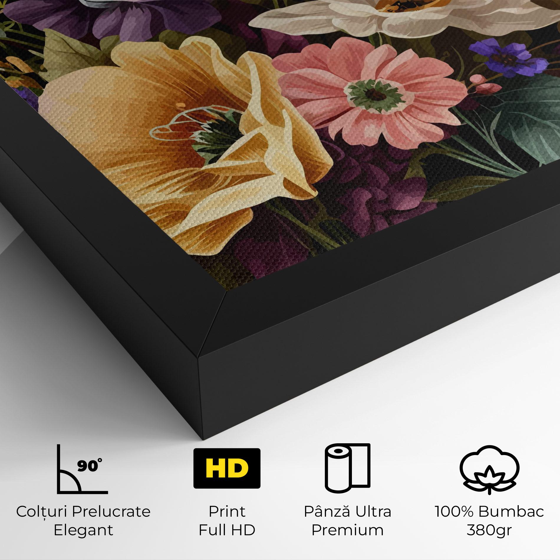 Tablou Canvas Vintage Bouquet Art mockup 4