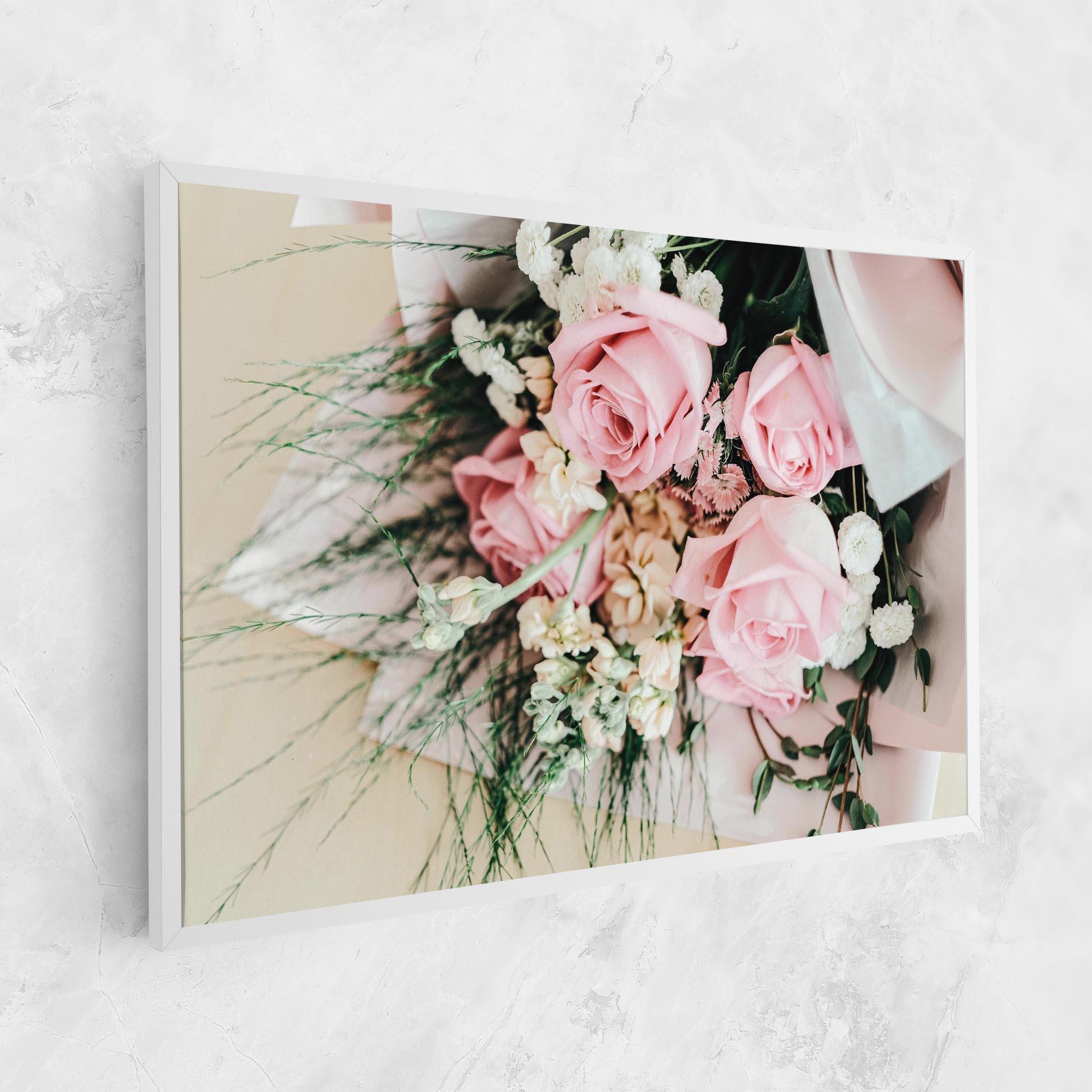 Tablou Canvas Baby Pink Bouquet mockup 1