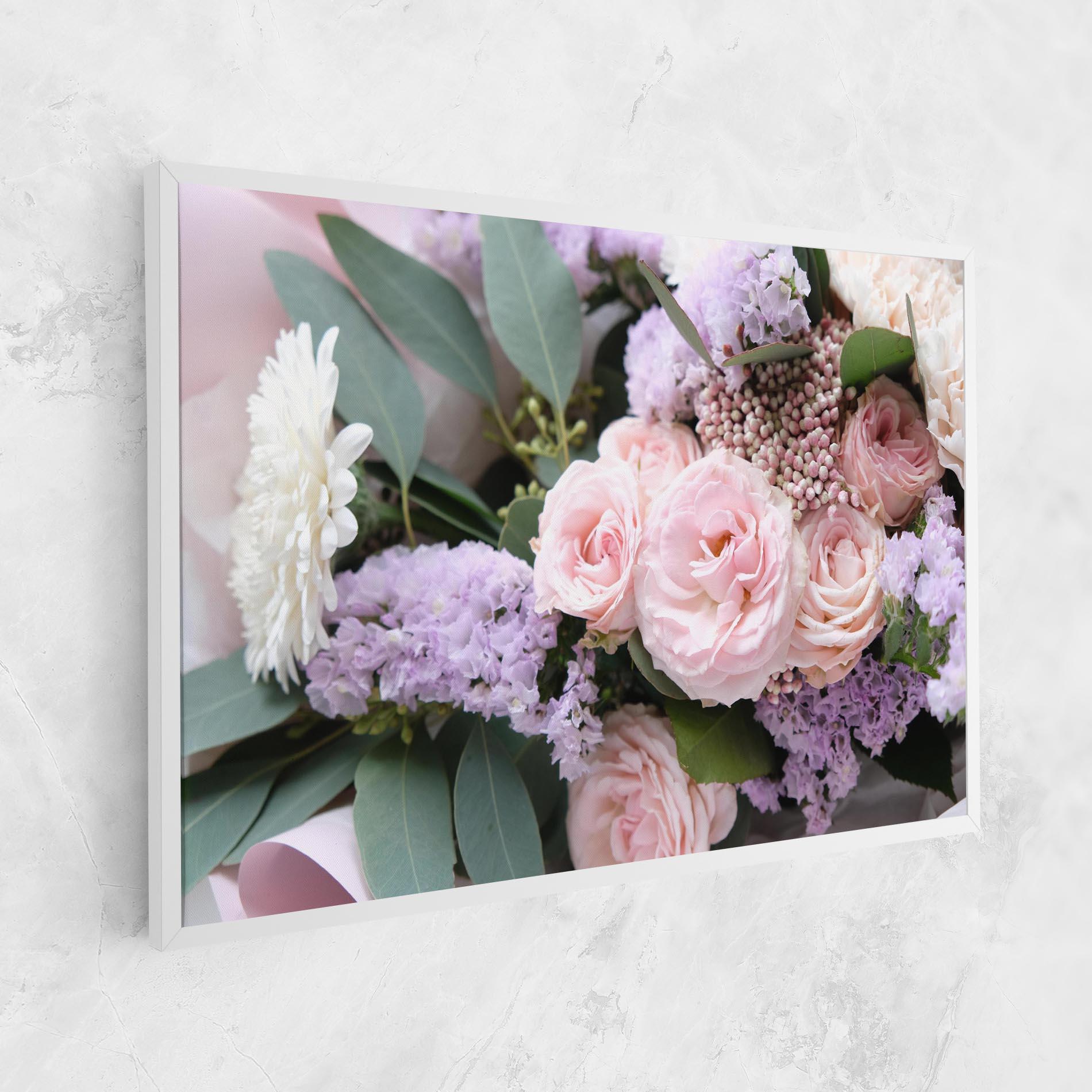 Tablou Canvas Beautiful Pink Roses mockup 1