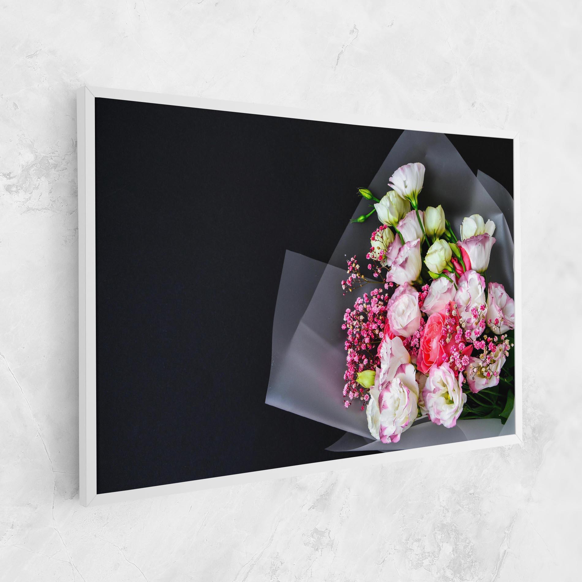 Tablou Canvas Cute Roses Bouquet mockup 1