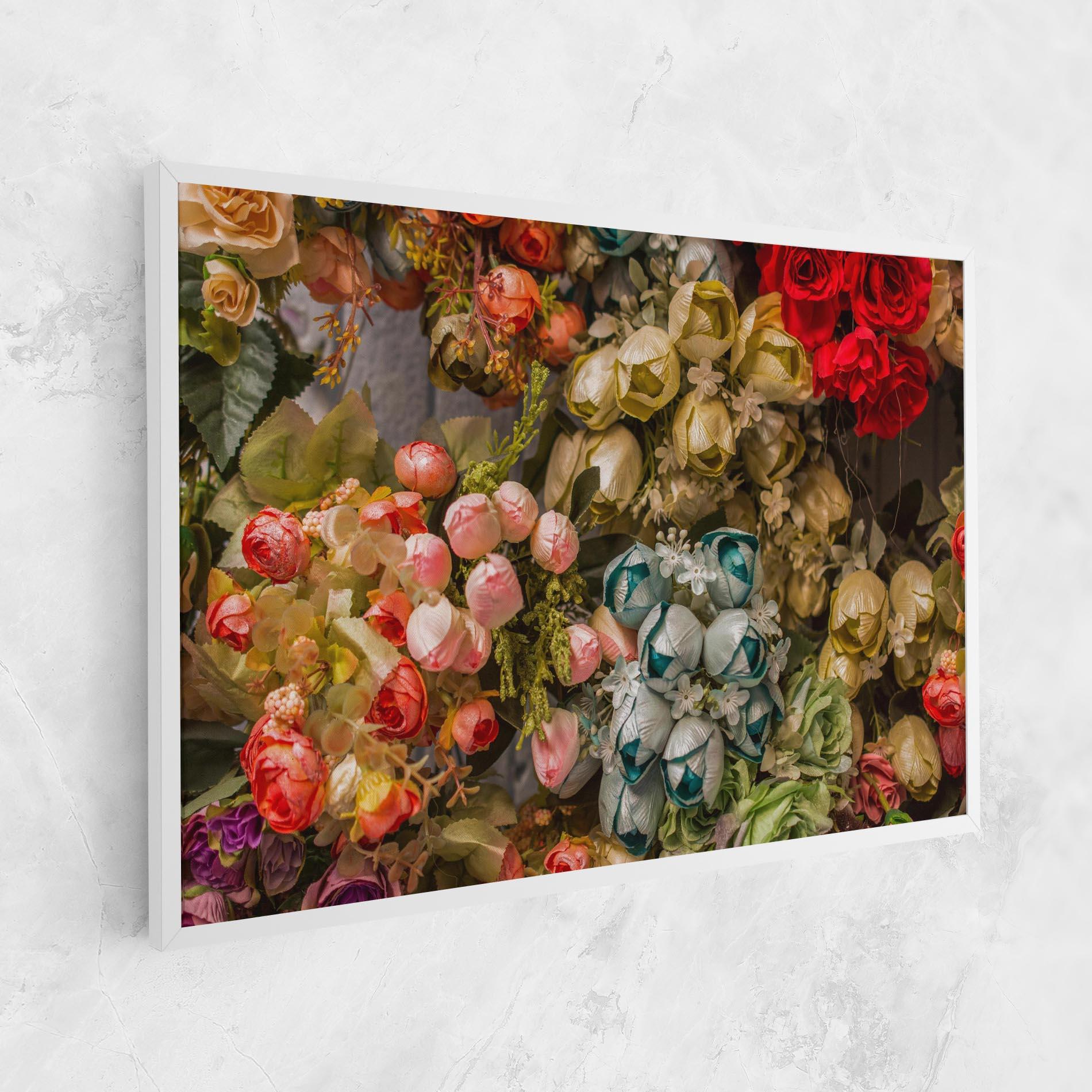 Tablou Canvas Fake Flowers Wall mockup 1